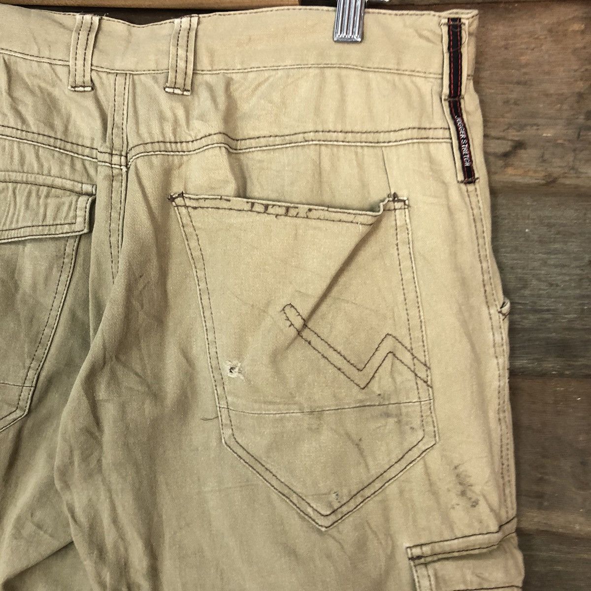 Japanese Brand Jogger Strech Brown Cargo Multipocket Pants #6777 Size US 31 - 12 Thumbnail