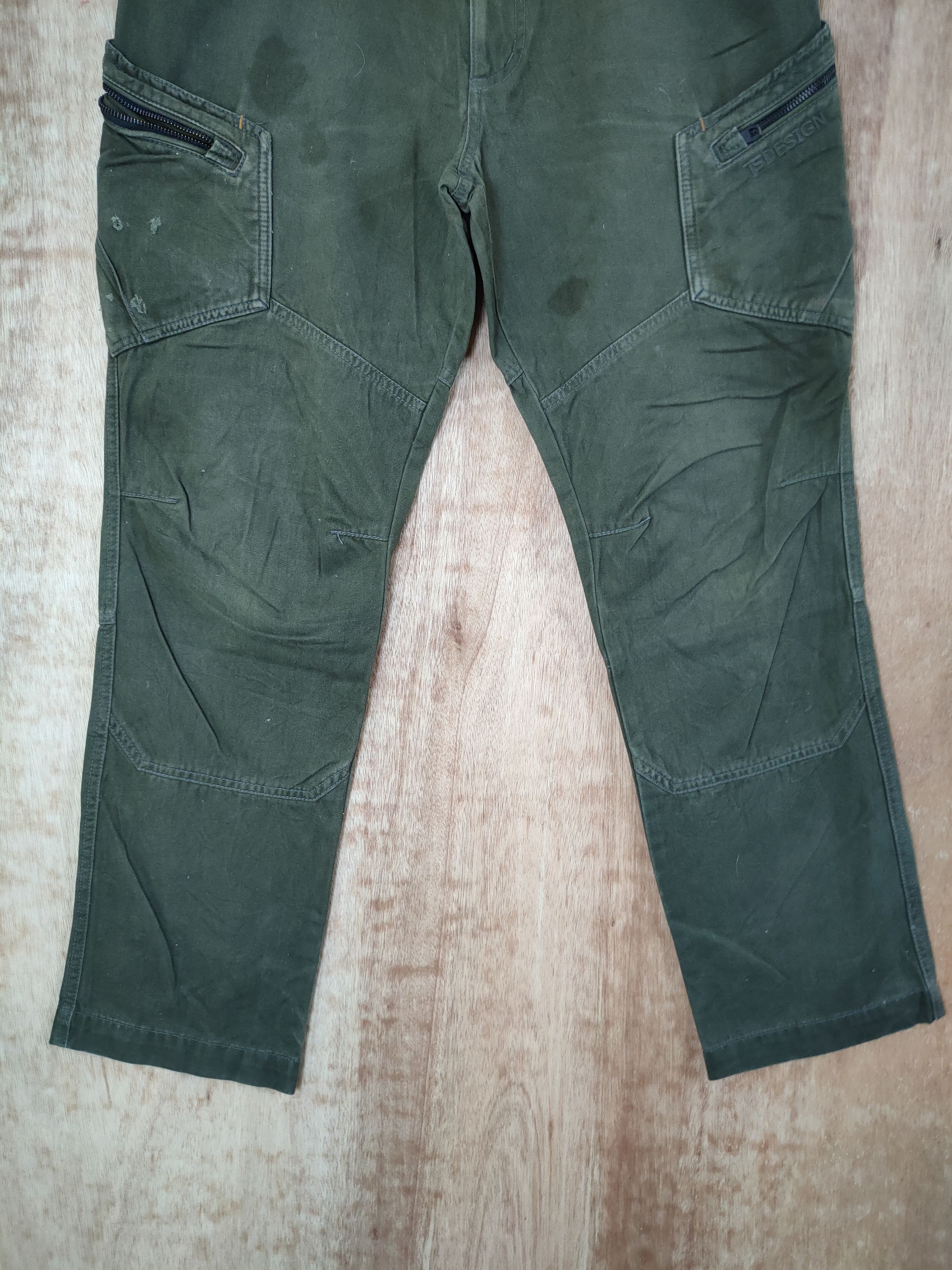 Japanese Brand DLL TS Design streetwear japan utility cargo pants #46-277 Size US 33 - 2 Thumbnail