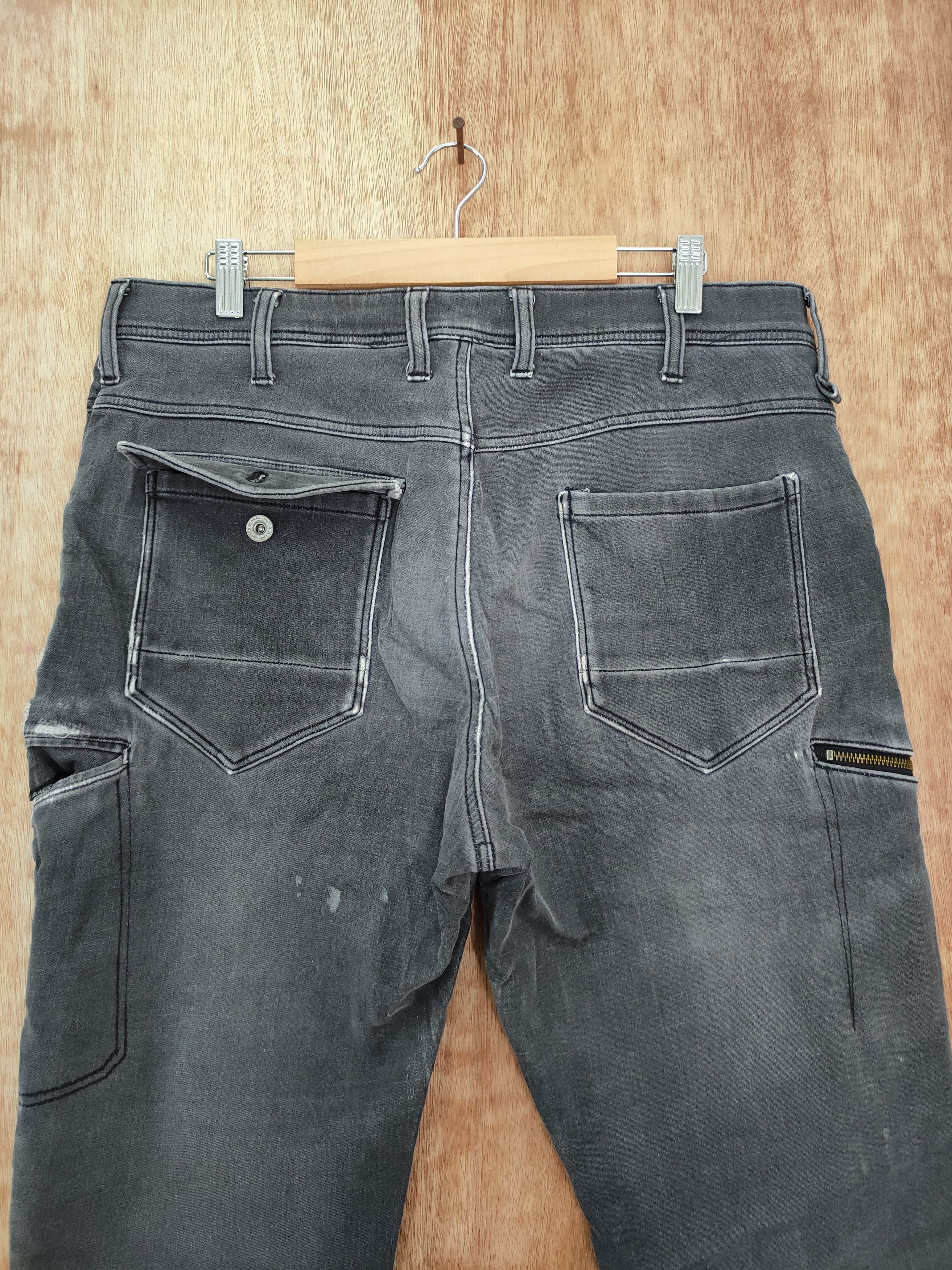 Faded Glory × Japanese Brand DLL Field core carpenter black faded cargo pants #800 Size US 35 - 10 Thumbnail