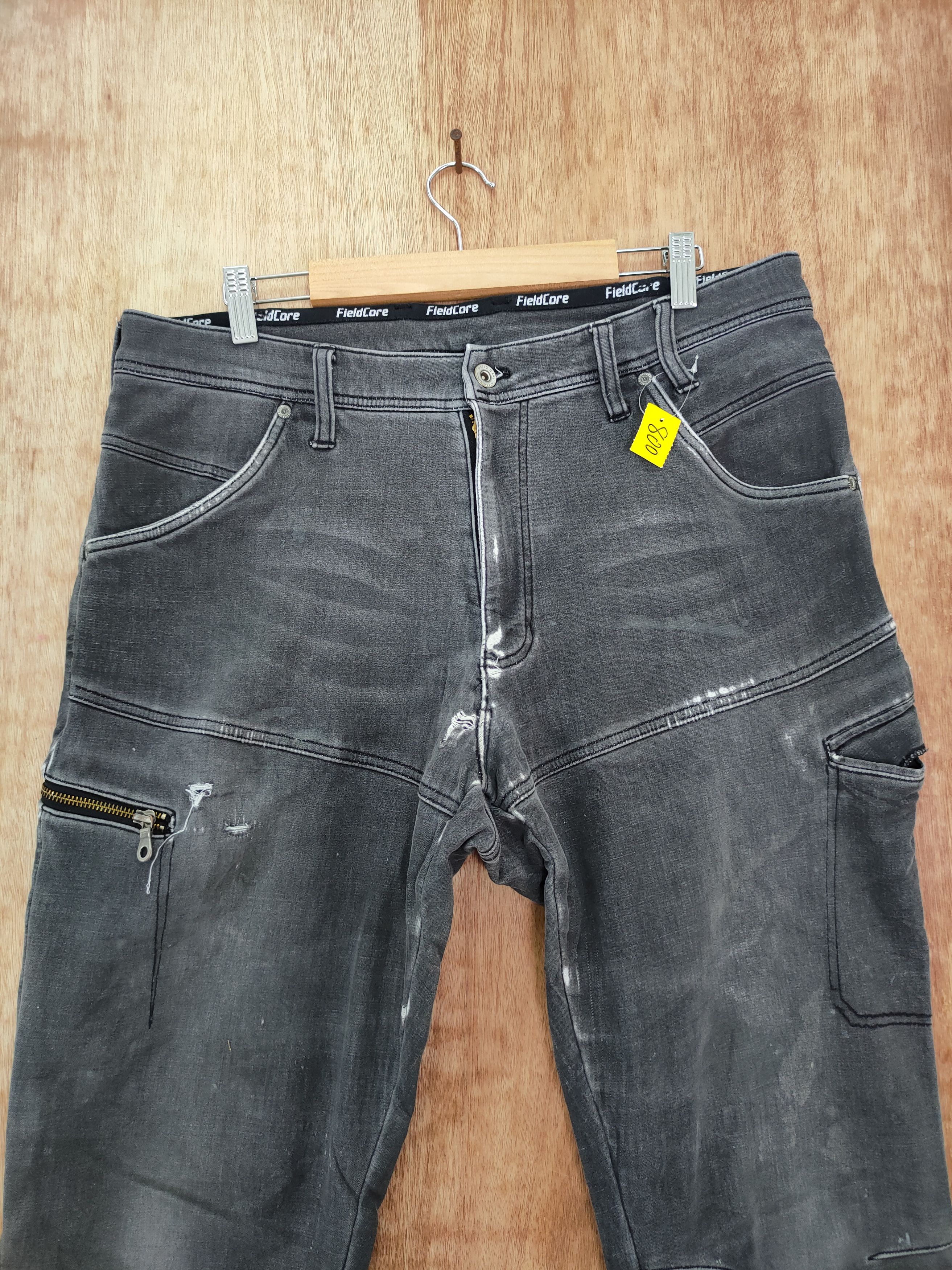 Faded Glory × Japanese Brand DLL Field core carpenter black faded cargo pants #800 Size US 35 - 3 Thumbnail