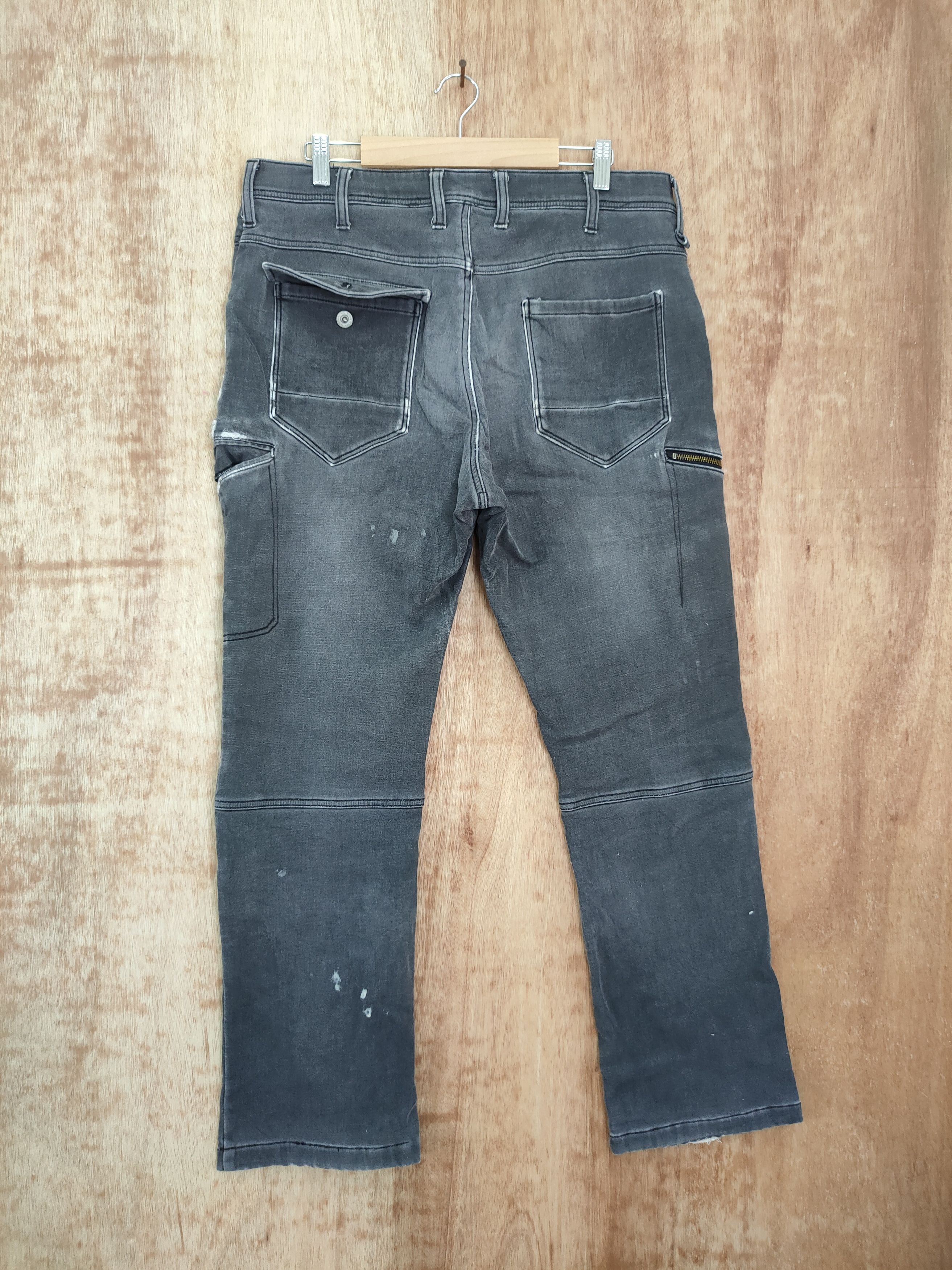 Faded Glory × Japanese Brand DLL Field core carpenter black faded cargo pants #800 Size US 35 - 8 Thumbnail
