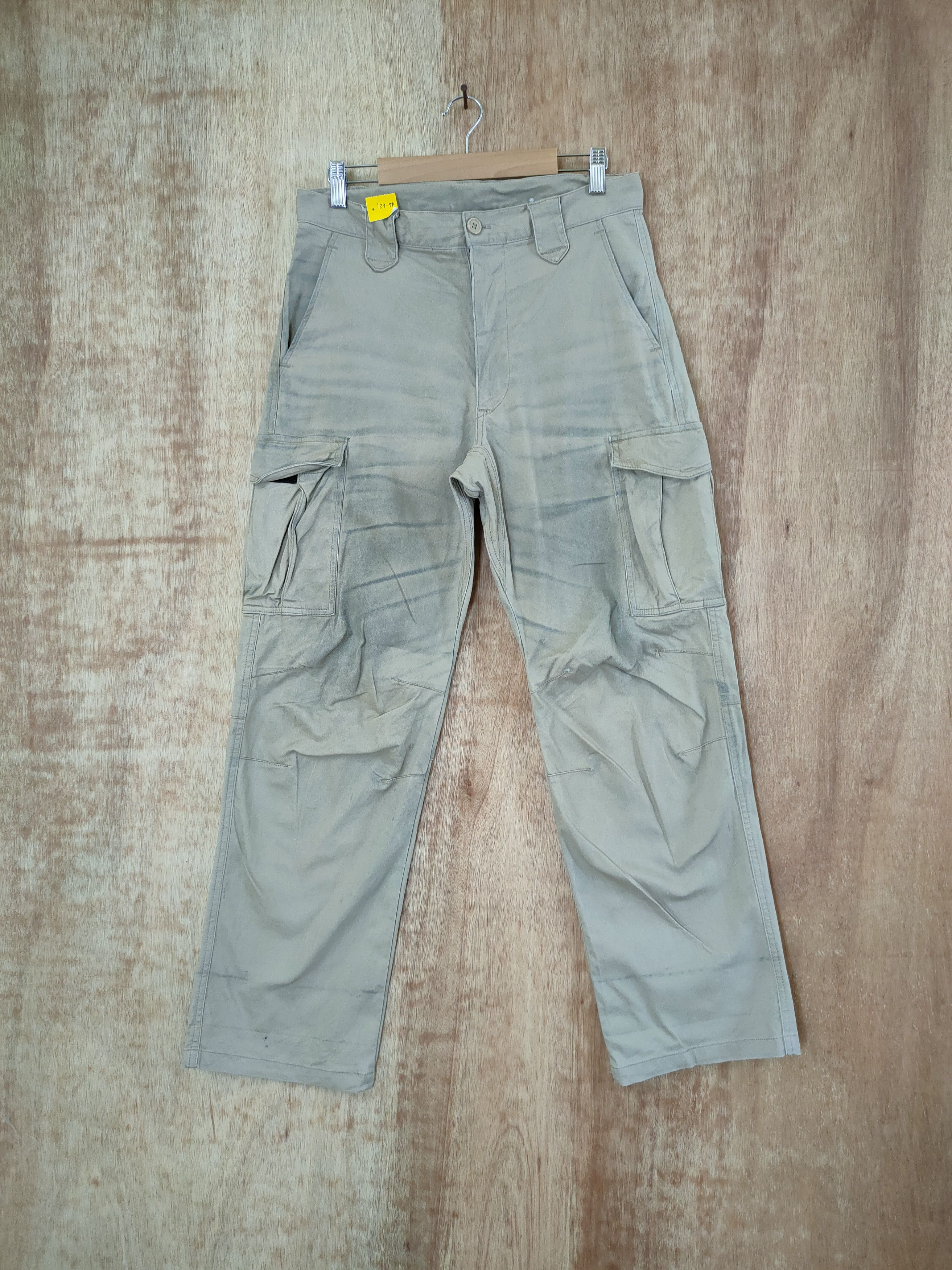 image of Japan Vintage Dirty Utility Multipocket Cargo Pants 46-621 in Brown Nude, Men's (Size 31)