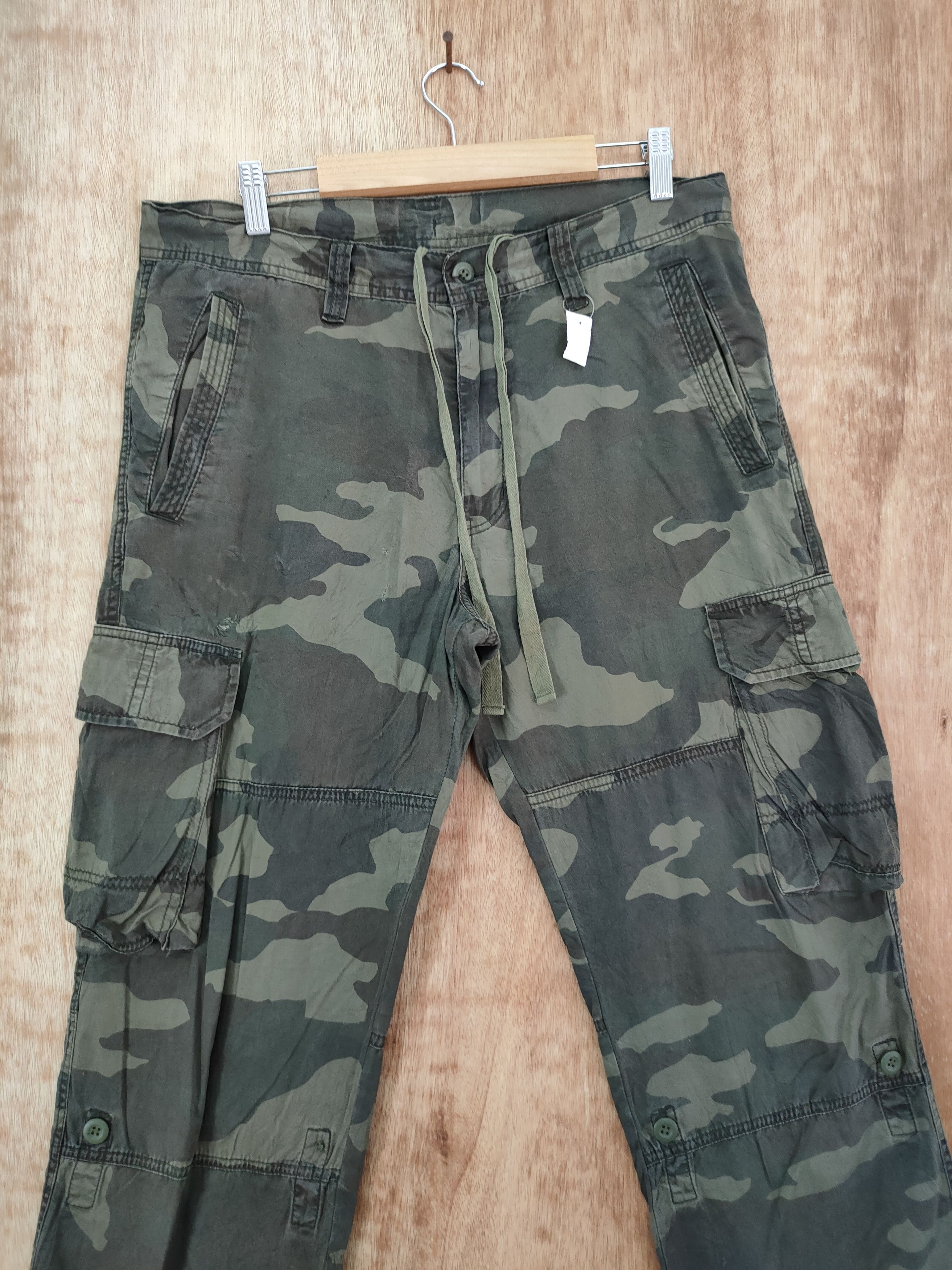 Japanese Brand DLL Uniqlo camo military japan tactical cargo pants #46-259 Size US 32 / EU 48 - 5 Thumbnail