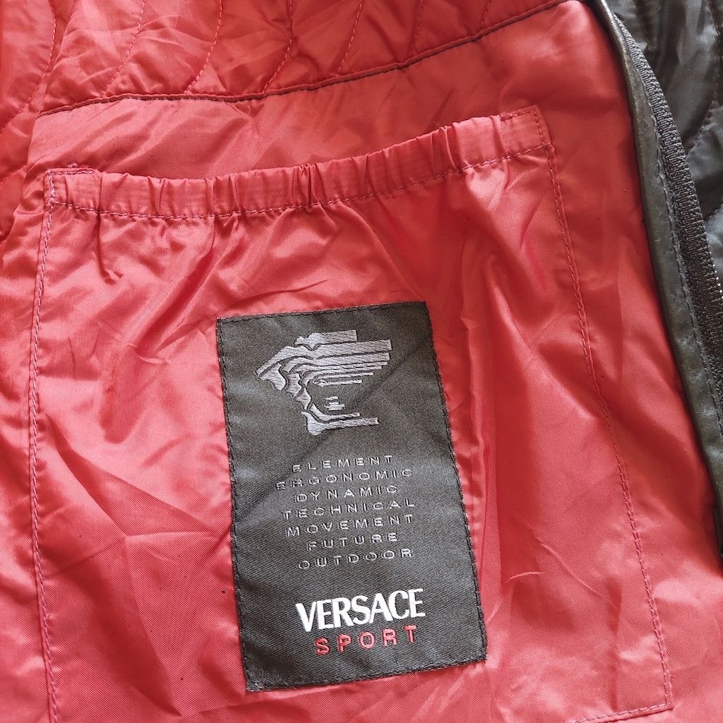 Versace × Vintage Versace Quilted Half Leather Light Jacket Italy Size US M / EU 48-50 / 2 - 7 Thumbnail
