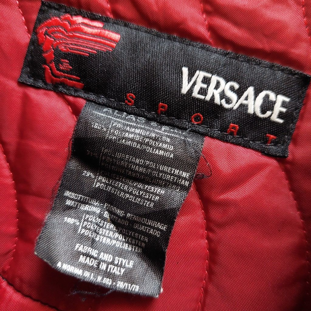 Versace × Vintage Versace Quilted Half Leather Light Jacket Italy Size US M / EU 48-50 / 2 - 2 Thumbnail