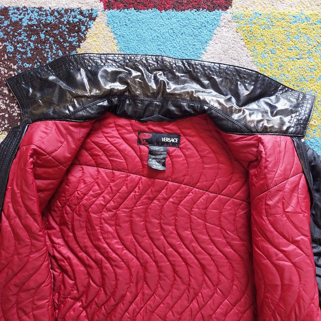 Versace × Vintage Versace Quilted Half Leather Light Jacket Italy Size US M / EU 48-50 / 2 - 8 Thumbnail