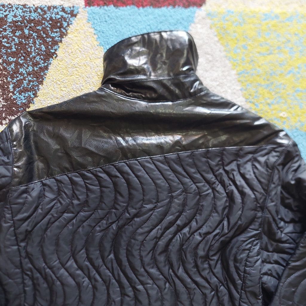 Versace × Vintage Versace Quilted Half Leather Light Jacket Italy Size US M / EU 48-50 / 2 - 9 Thumbnail