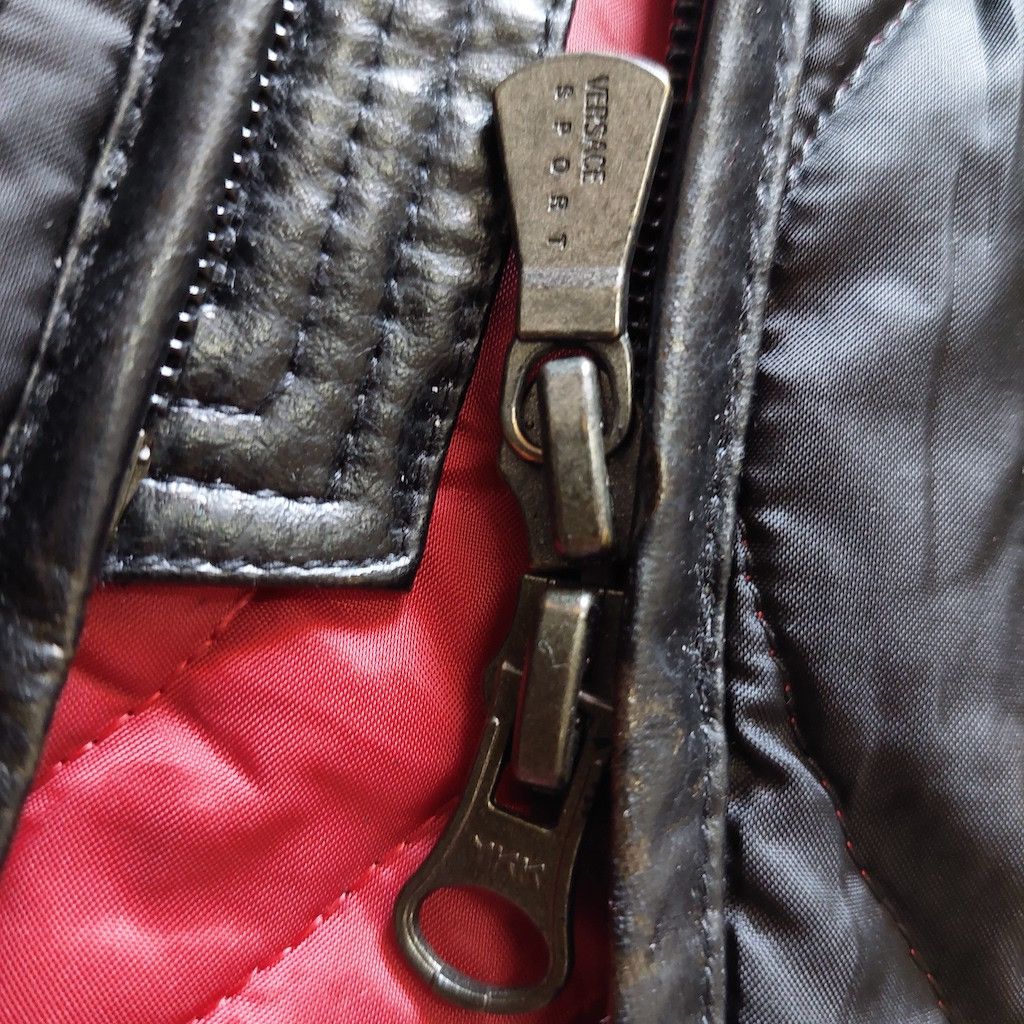 Versace × Vintage Versace Quilted Half Leather Light Jacket Italy Size US M / EU 48-50 / 2 - 4 Thumbnail