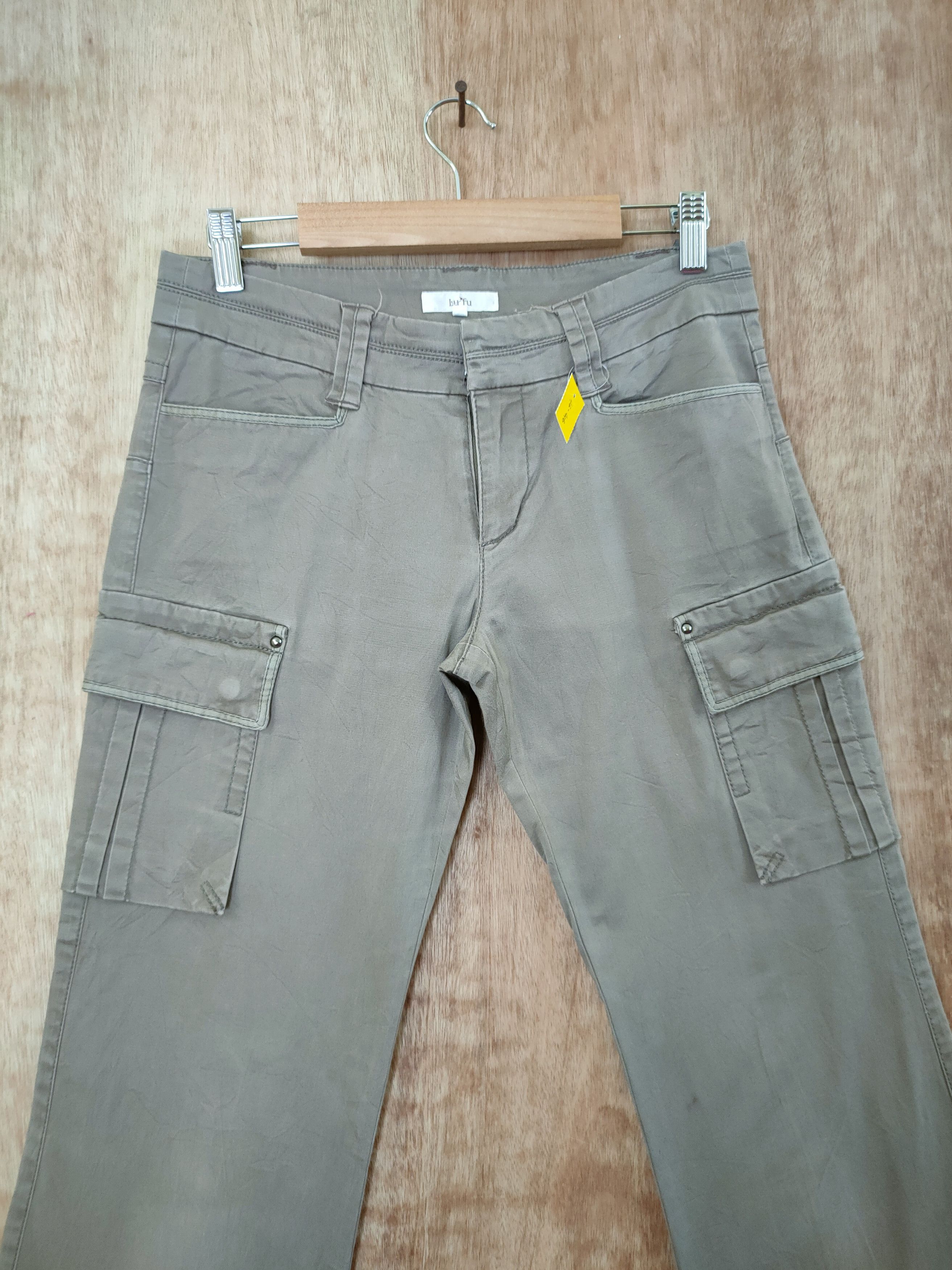 Japanese Brand DLL Lufu japan multipocket streetwear cargo pants #46-416 Size US 27 - 4 Thumbnail