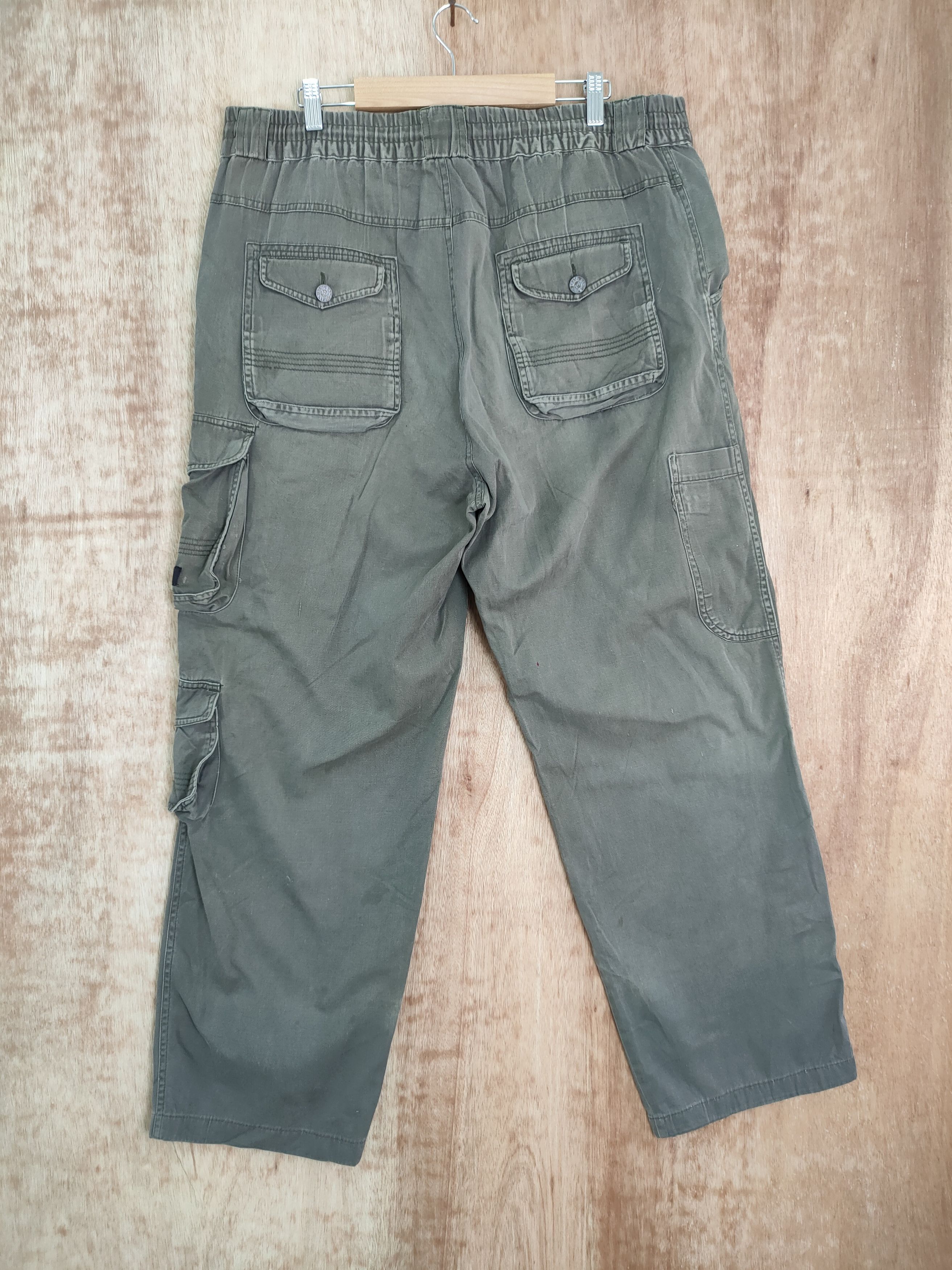 Japanese Brand DLL bang bang jeans multipocket tactical cargo pants #272 Size US 35 - 6 Thumbnail