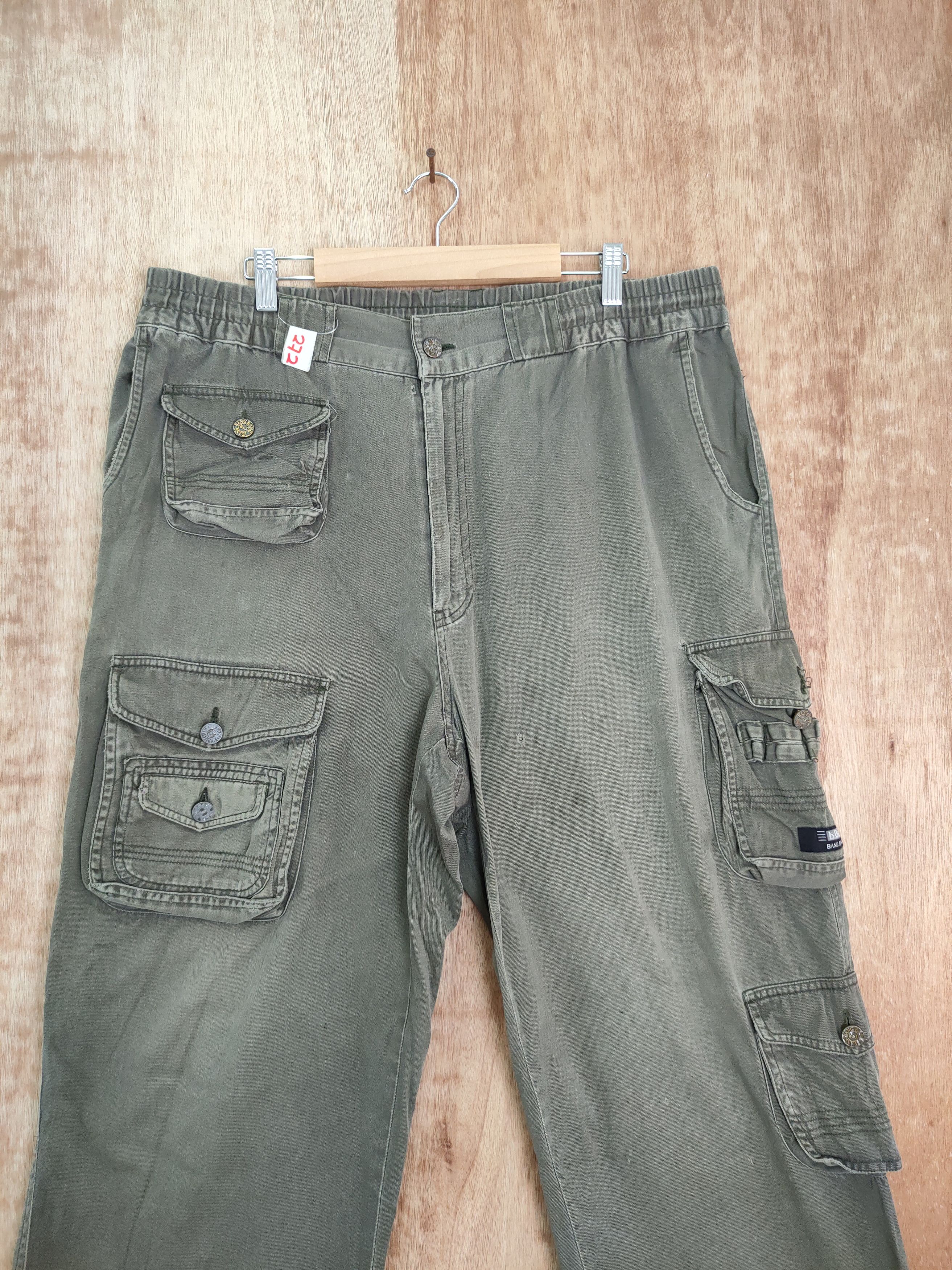Japanese Brand DLL bang bang jeans multipocket tactical cargo pants #272 Size US 35 - 4 Thumbnail