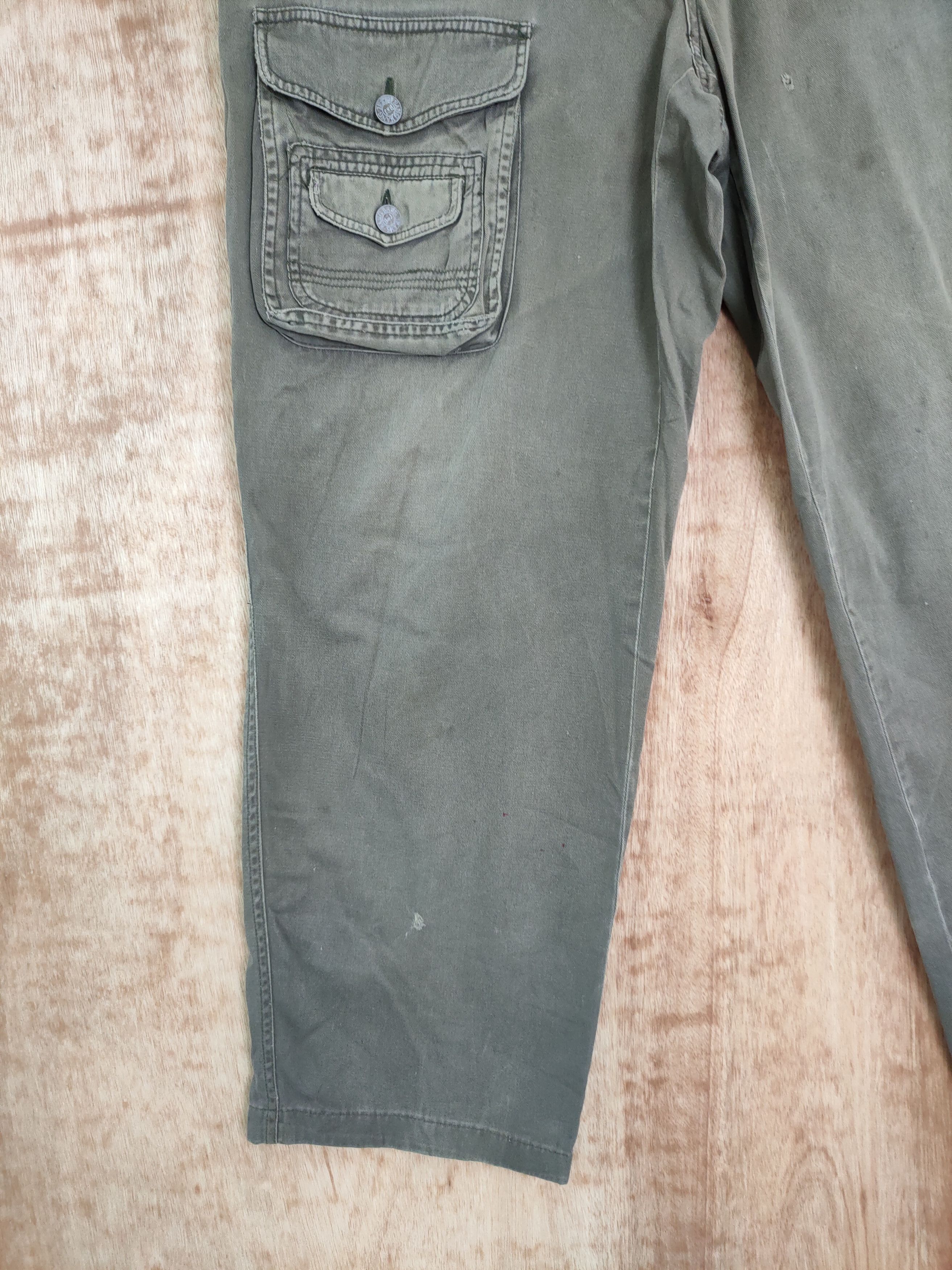 Japanese Brand DLL bang bang jeans multipocket tactical cargo pants #272 Size US 35 - 3 Thumbnail