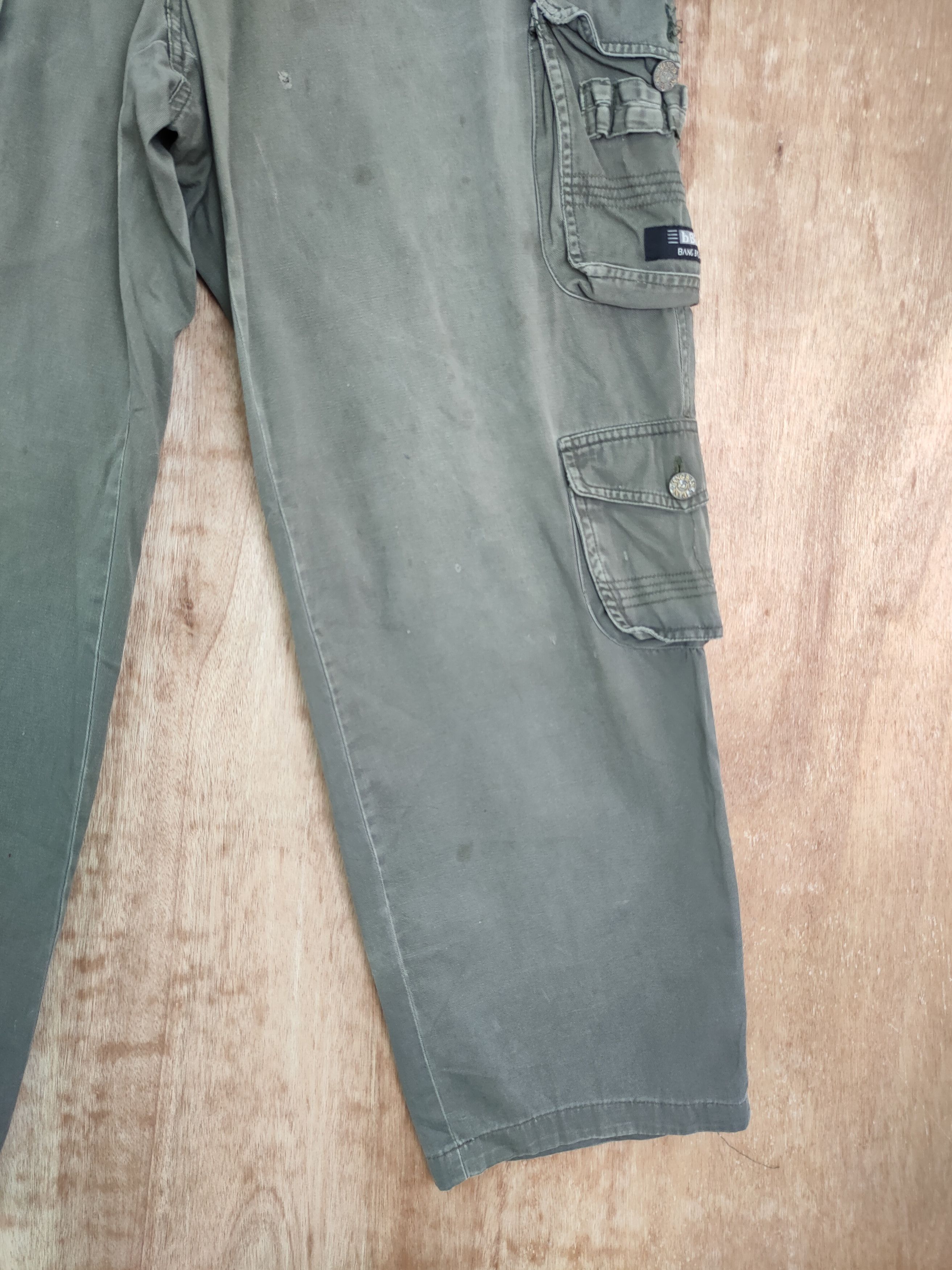 Japanese Brand DLL bang bang jeans multipocket tactical cargo pants #272 Size US 35 - 2 Thumbnail
