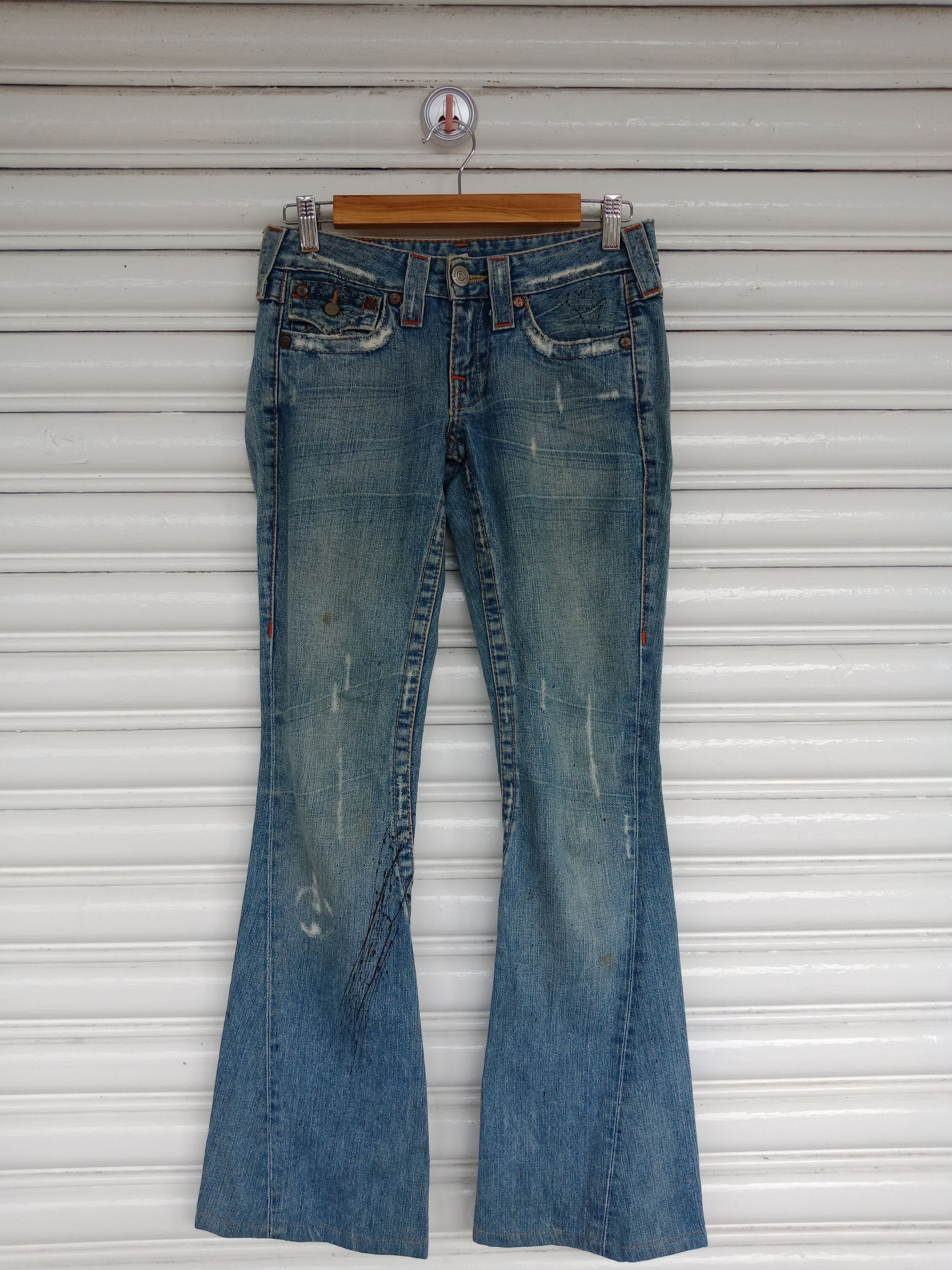 True Religion True Religion Joey Black Paints Splashes Size 29" - 2 Thumbnail
