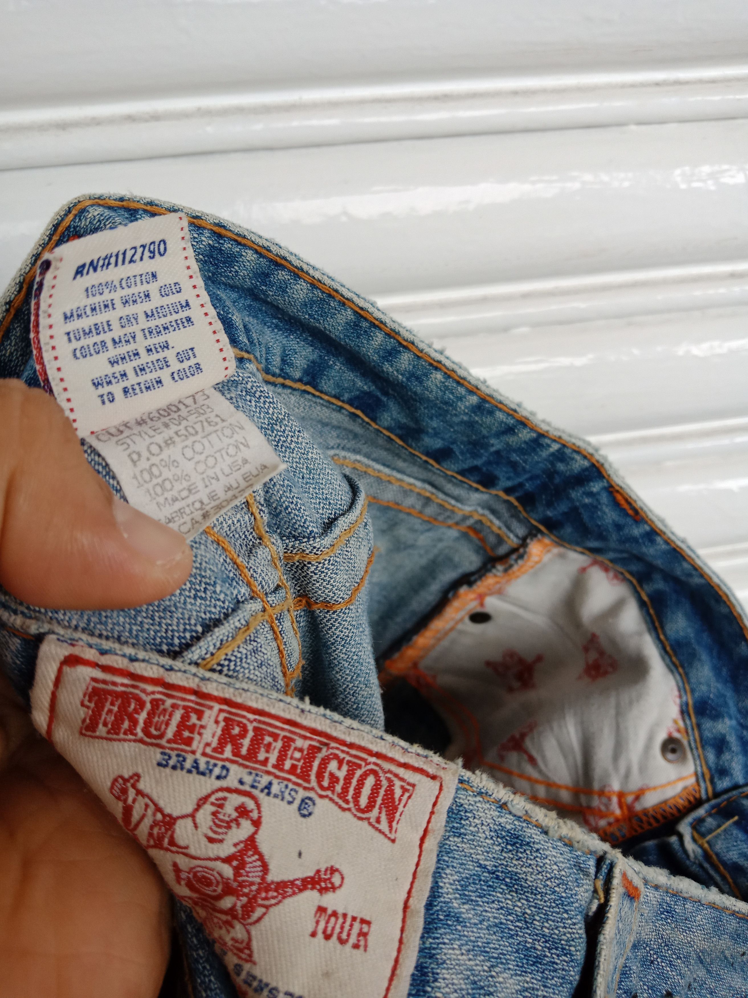 True Religion True Religion Joey Black Paints Splashes Size 29" - 8 Thumbnail