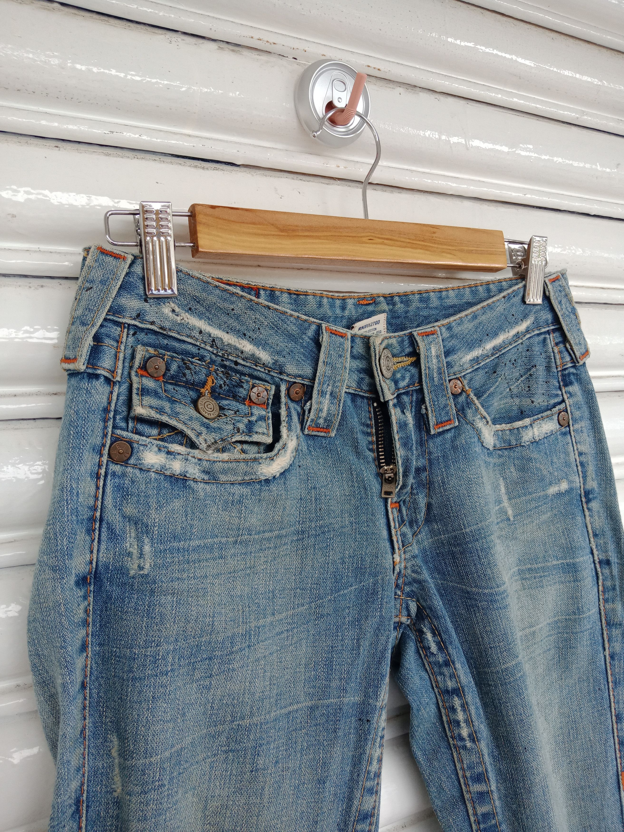 True Religion True Religion Joey Black Paints Splashes Size 29" - 6 Thumbnail