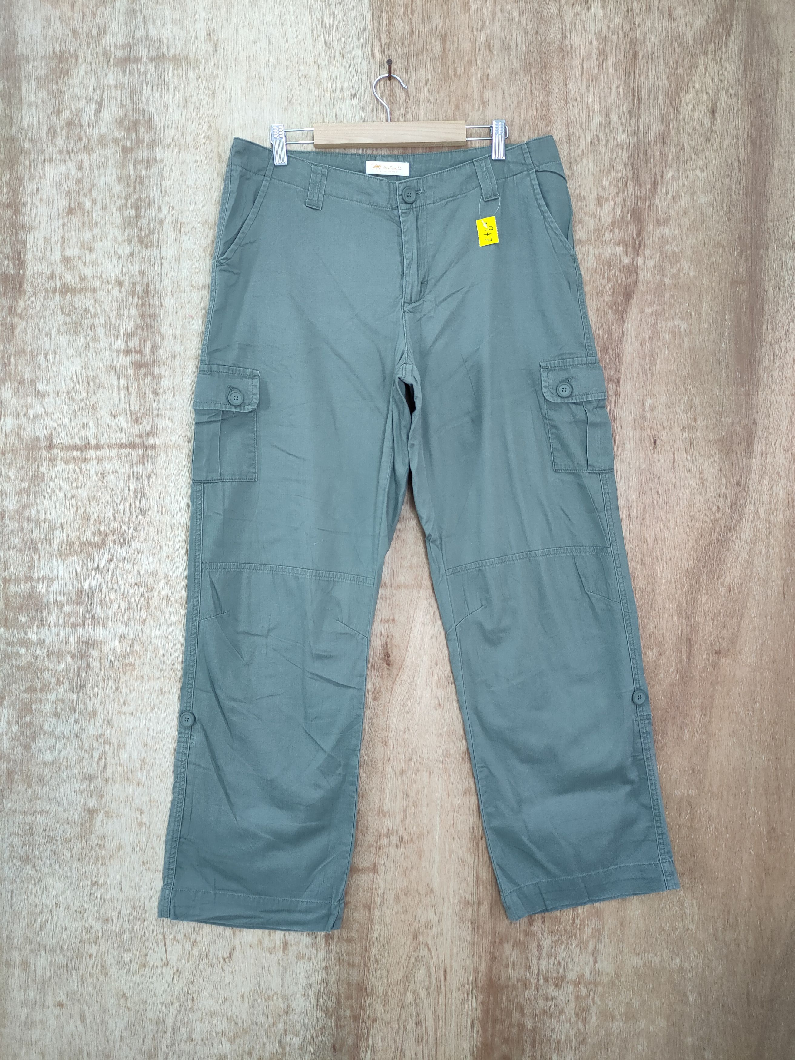 Lee DL Lee green vintage cargo pants streetwear #947 Size US 33 - 1 Thumbnail