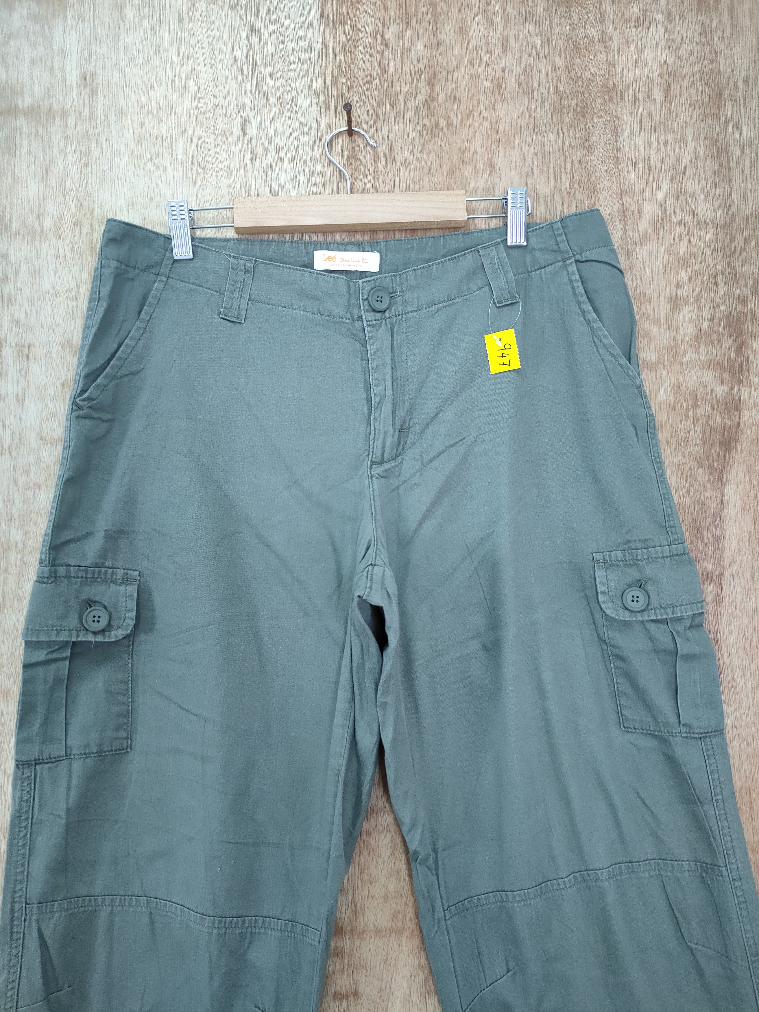 Lee DL Lee green vintage cargo pants streetwear #947 Size US 33 - 3 Thumbnail