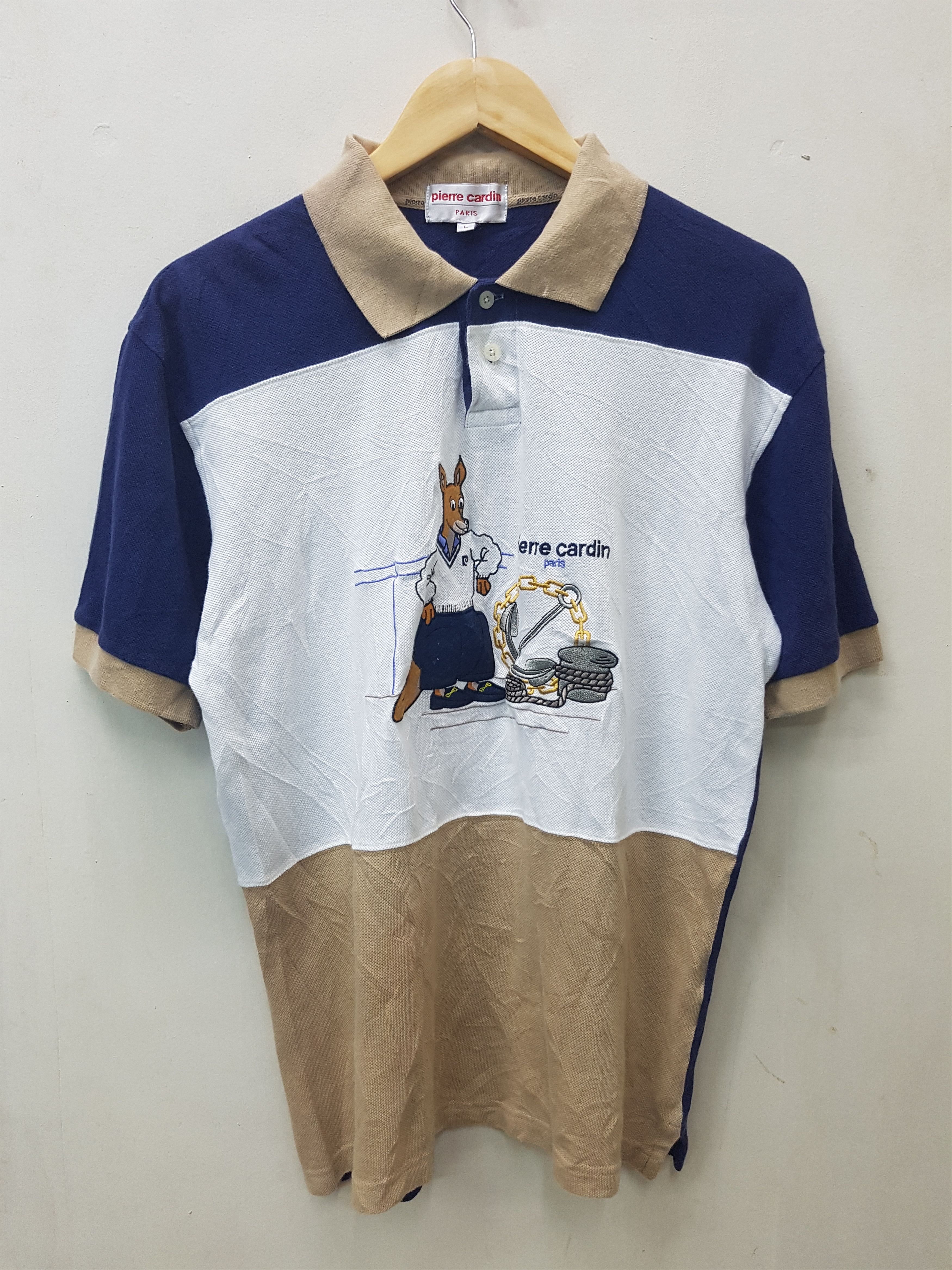 Pierre Cardin Vintage Pierre Cardin Paris Polo Shirt Size US L / EU 52-54 / 3 - 1 Thumbnail