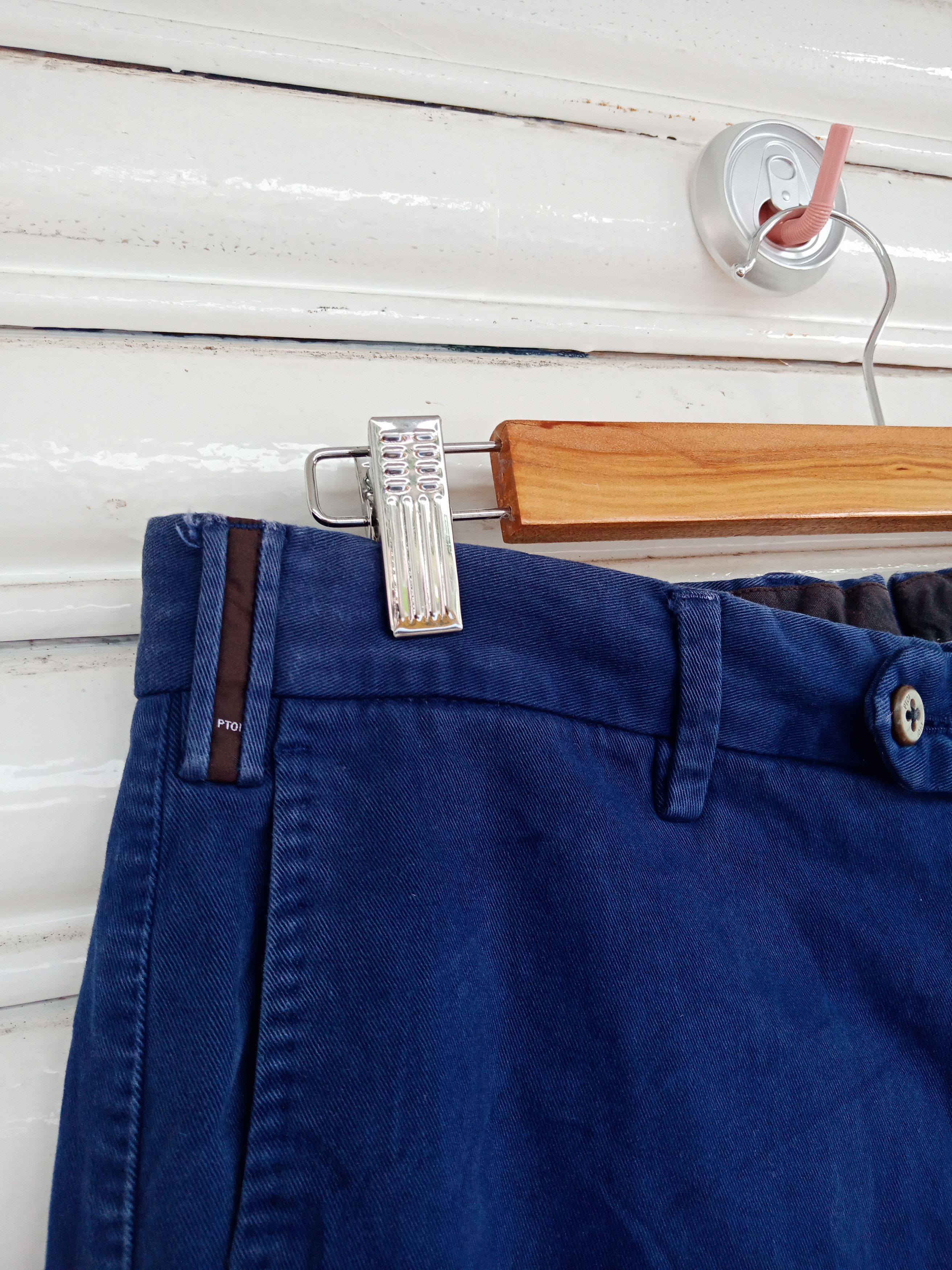 PT Torino Pt01 Dark Blue Slim Fit Size US 33 - 8 Thumbnail