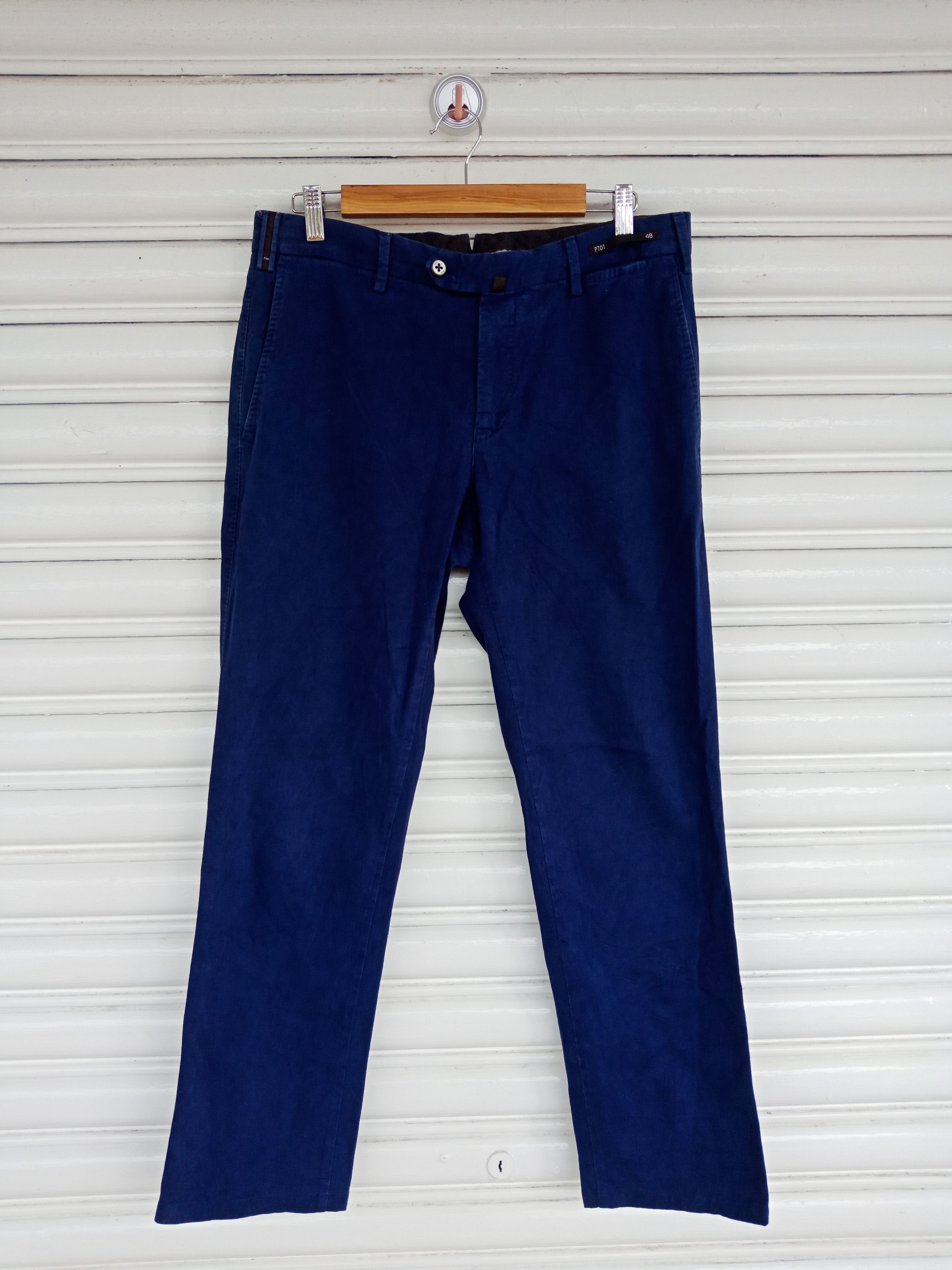 PT Torino Pt01 Dark Blue Slim Fit Size US 33 - 1 Thumbnail