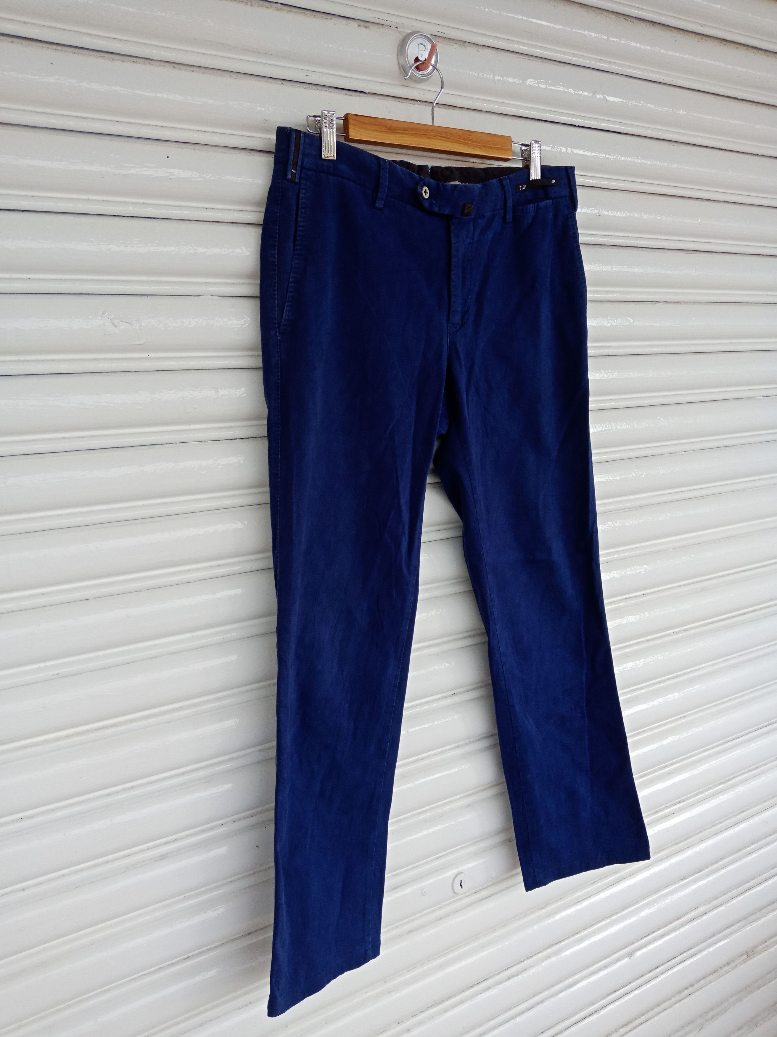 PT Torino Pt01 Dark Blue Slim Fit Size US 33 - 4 Thumbnail