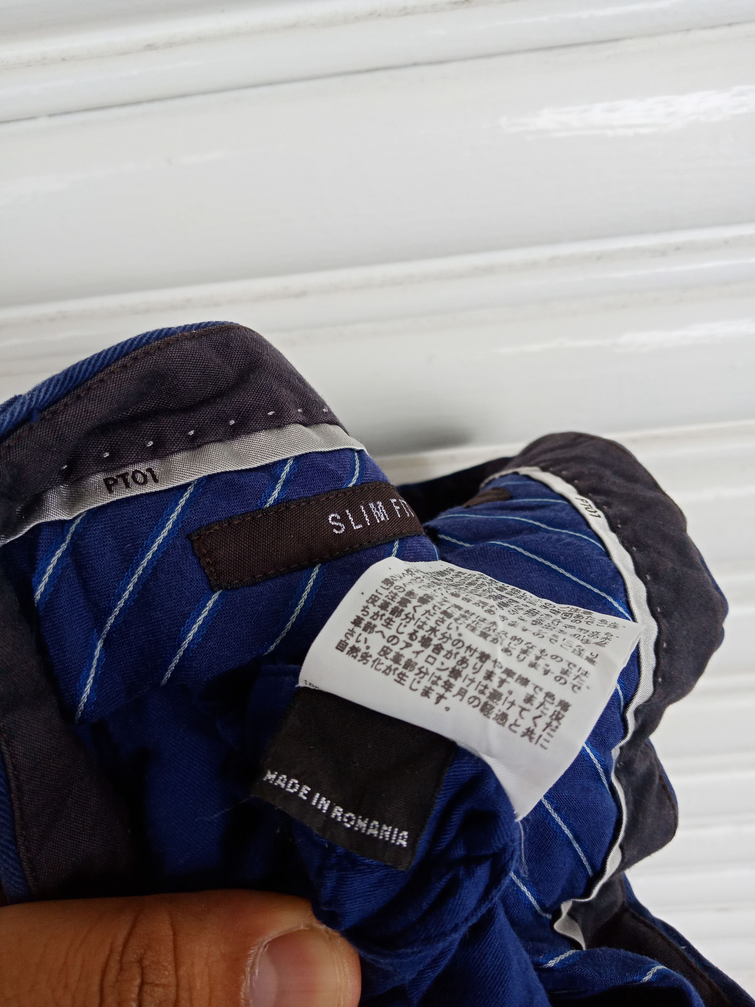 PT Torino Pt01 Dark Blue Slim Fit Size US 33 - 9 Thumbnail