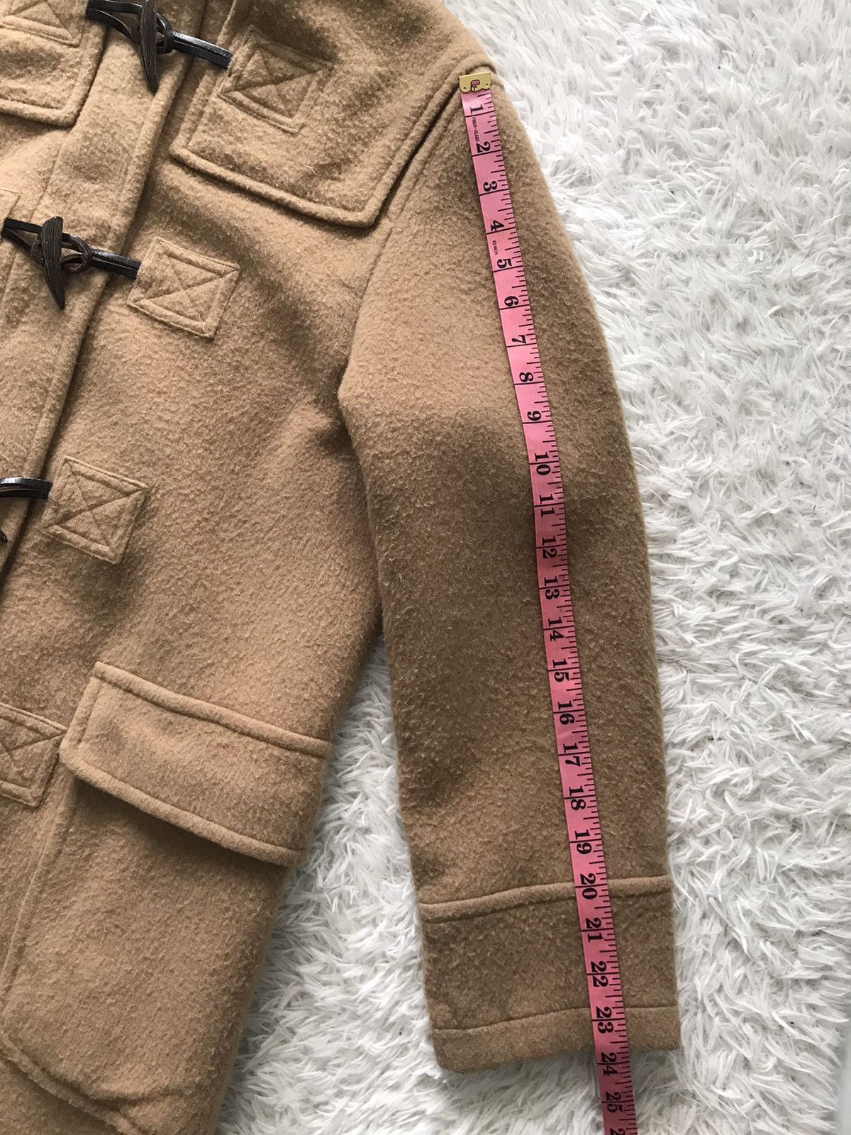 Burberry Burberrys Blend Wool Dufflecoat Hooded Inner Checkered Size M / US 6-8 / IT 42-44 - 18 Thumbnail