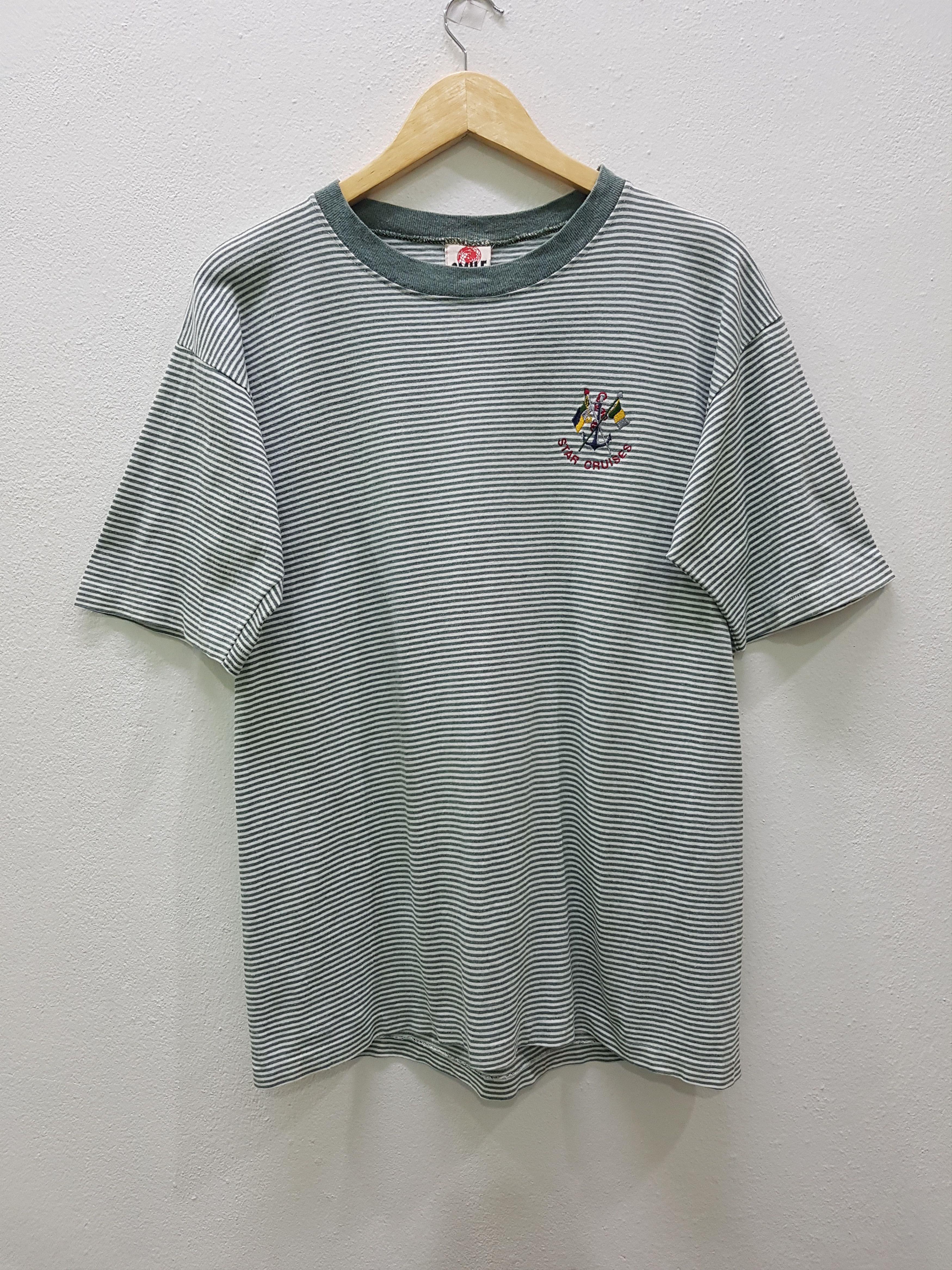 Vintage Vintage star Cruises T-shirts Striped Embroidery Logo Size US M / EU 48-50 / 2 - 1 Thumbnail