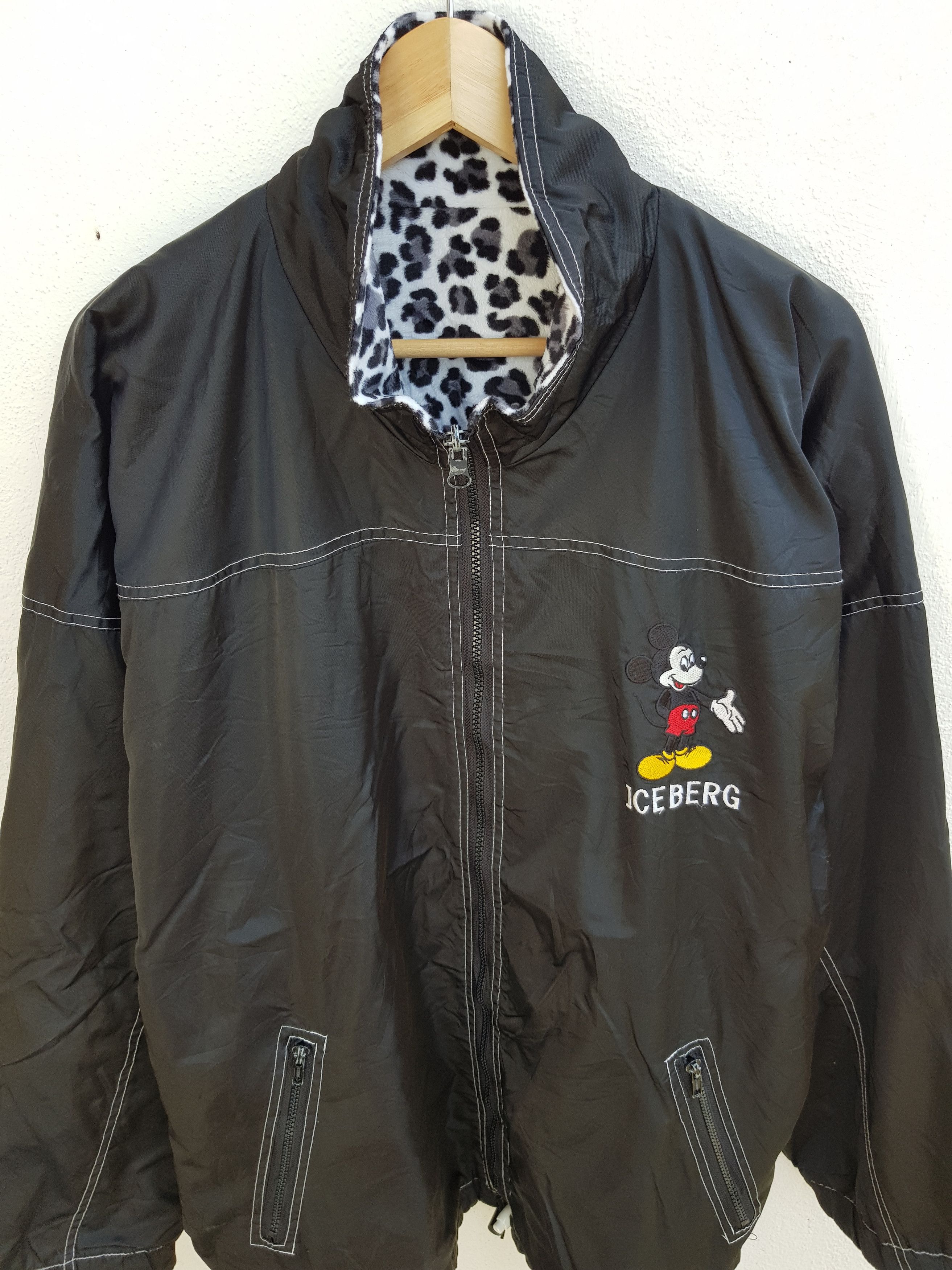 Disney × Iceberg × If Six Was Nine Reversible Iceberg X Mickey Mouse Fleece Jacket Size US L / EU 52-54 / 3 - 3 Thumbnail