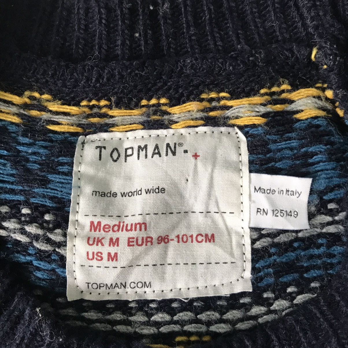Topman Sweater Jumper Knit Nice Art Made in Italy