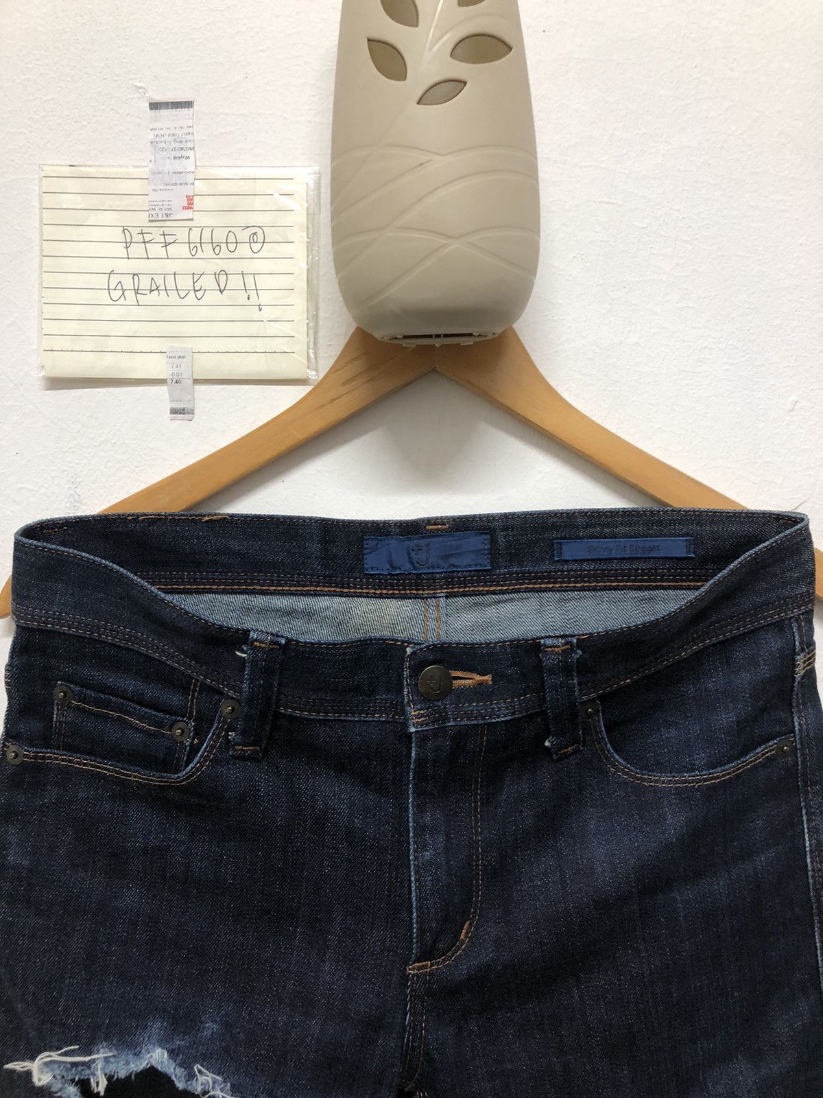 Rare J+ Distressed Skinny Fit Straight .