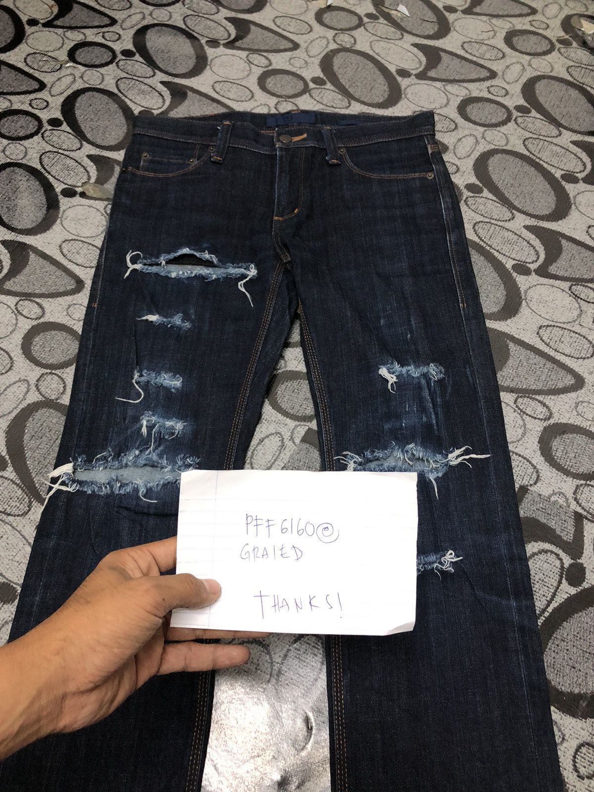 Rare J+ Distressed Skinny Fit Straight .