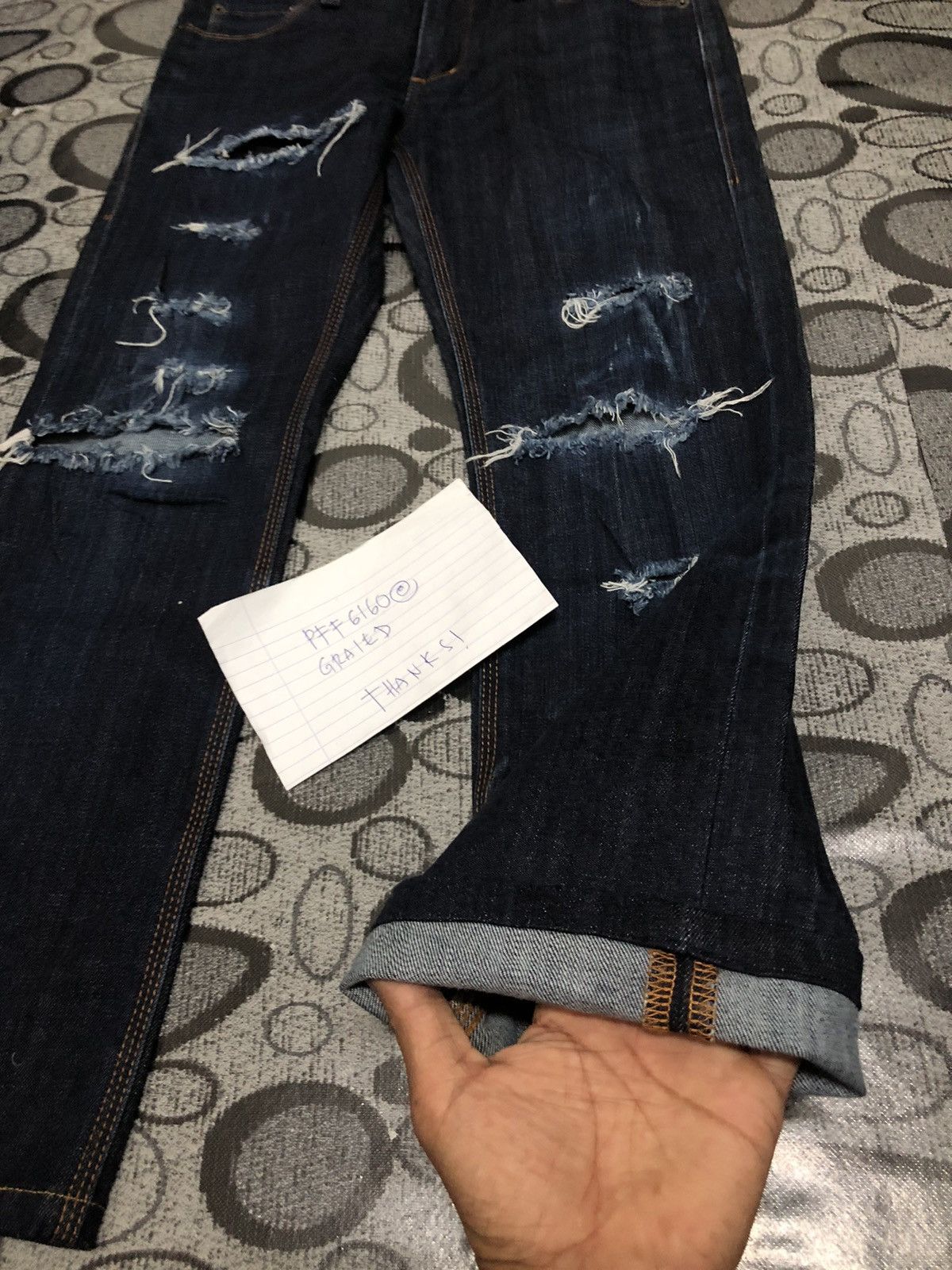 Rare J+ Distressed Skinny Fit Straight .