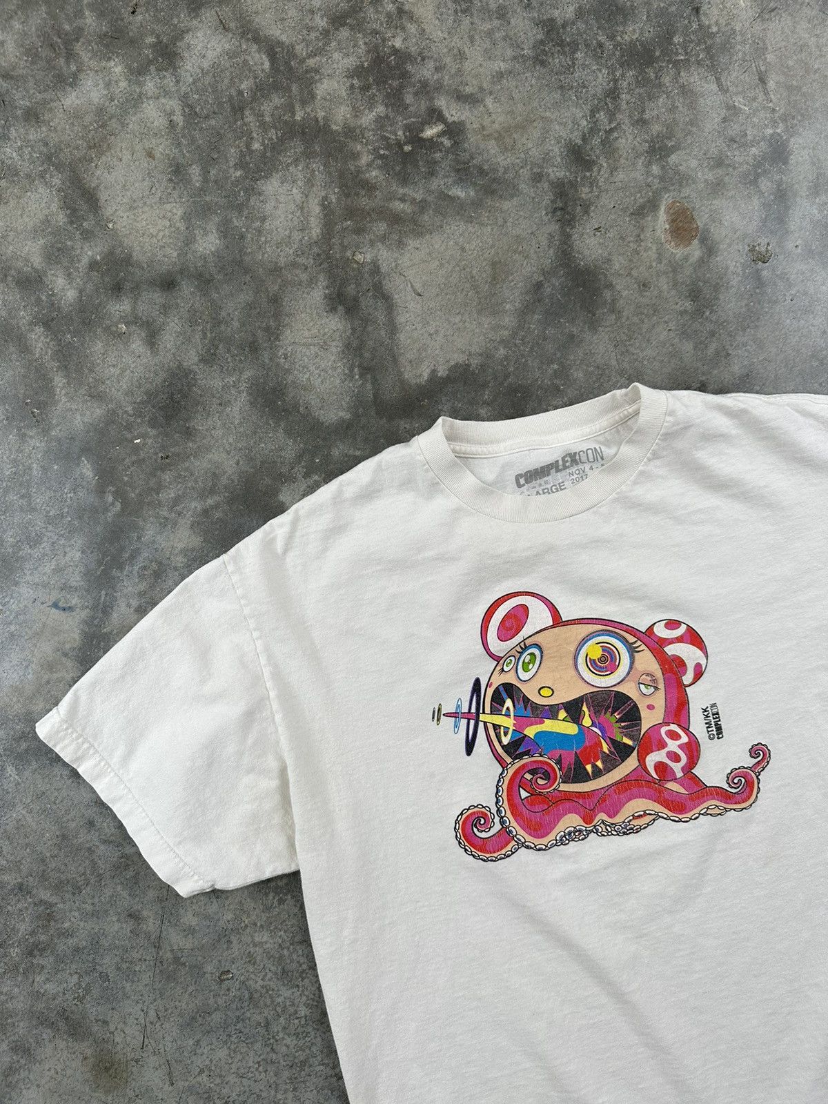 image of Complexcon 2017 Octopus / Squid Tee White, Men's (Size XL)