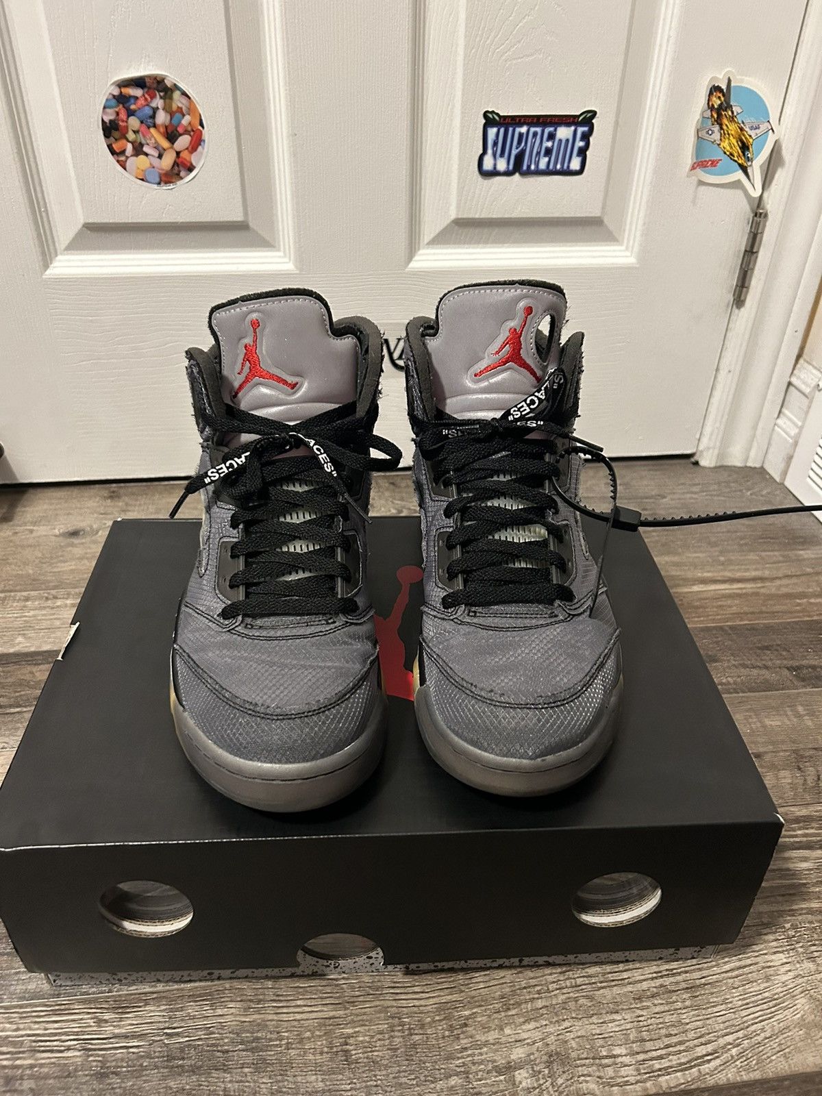 Jordan Brand Off White Jordan 5 Size 11.5 Size US 11.5 / EU 44-45 - 13 Thumbnail