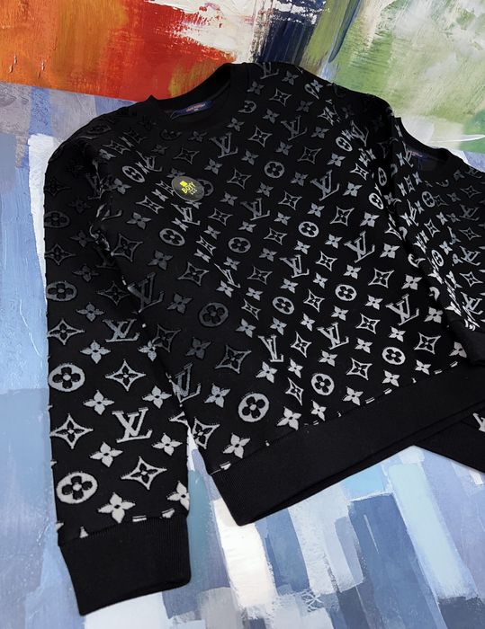 Louis Vuitton Monogram crewneck sweater | Grailed