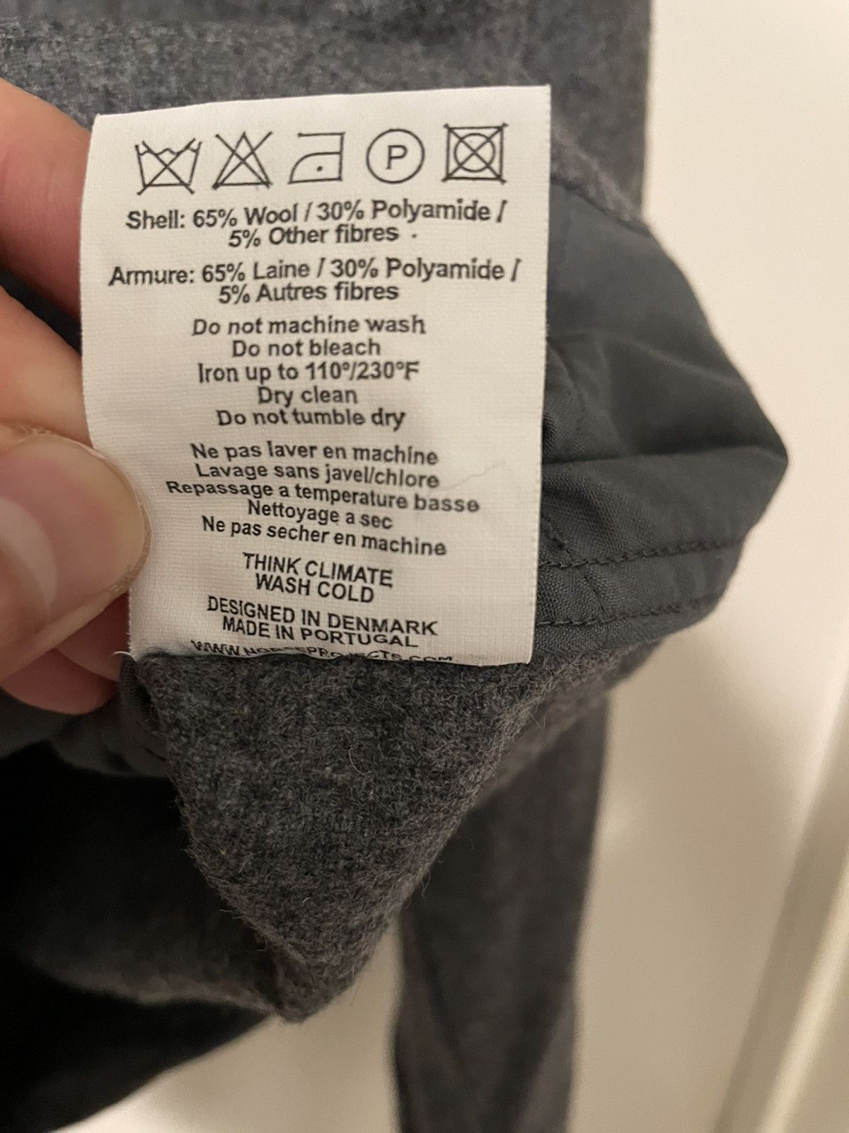 Norse Projects Norse Projects Charcoal Melange Kyle Wool Overshirt Size US M / EU 48-50 / 2 - 5 Thumbnail