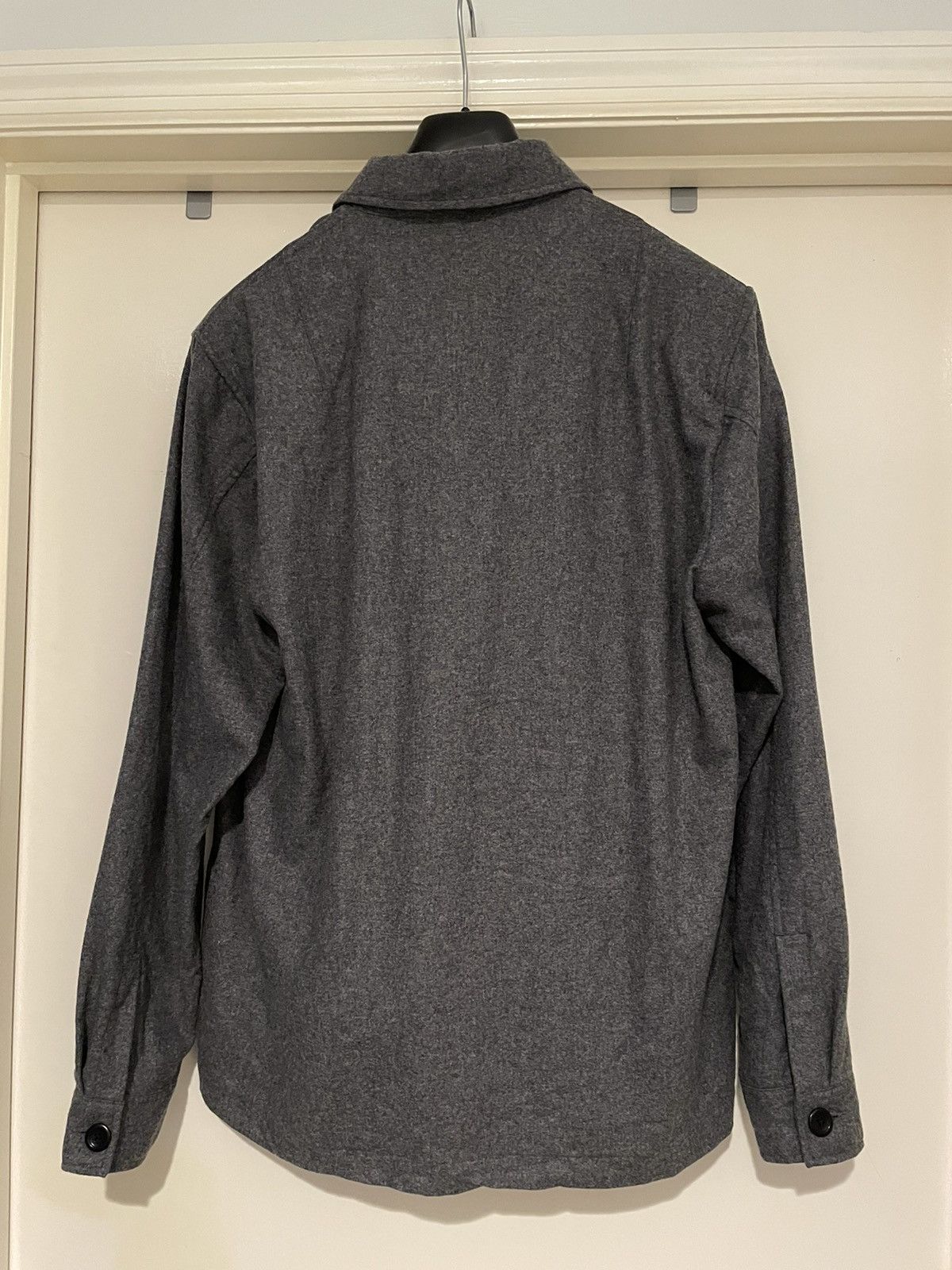 Norse Projects Norse Projects Charcoal Melange Kyle Wool Overshirt Size US M / EU 48-50 / 2 - 2 Thumbnail