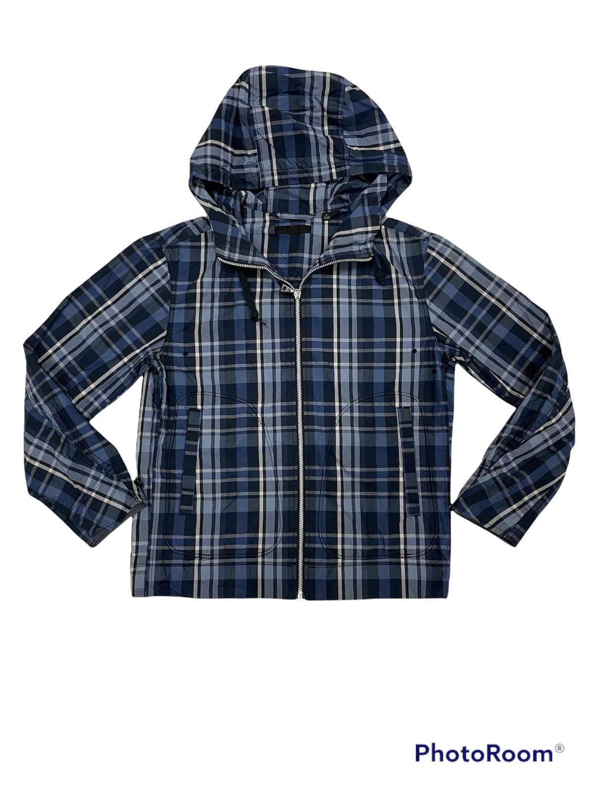 Japanese Brand × Uniqlo Uniqlo Japanese Streetwear hooded flannel plaids slim fit M Size US S / EU 44-46 / 1 - 4 Thumbnail