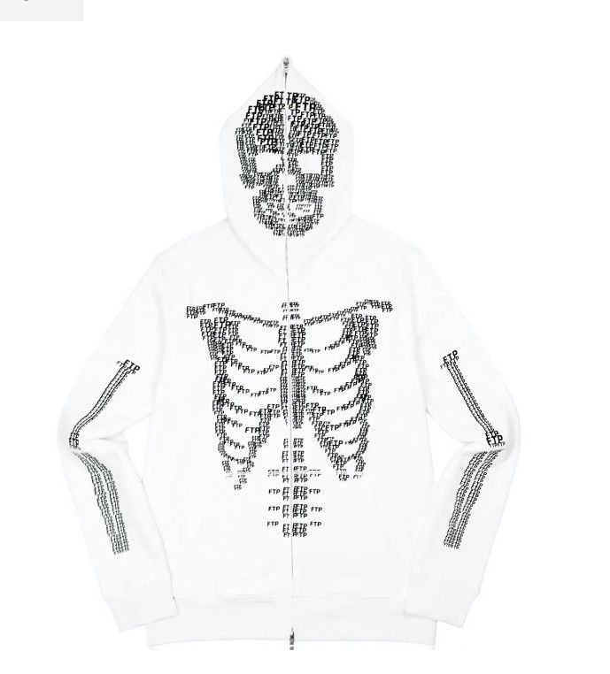 XL FTP 2024 FULL SKELTON HOODIE