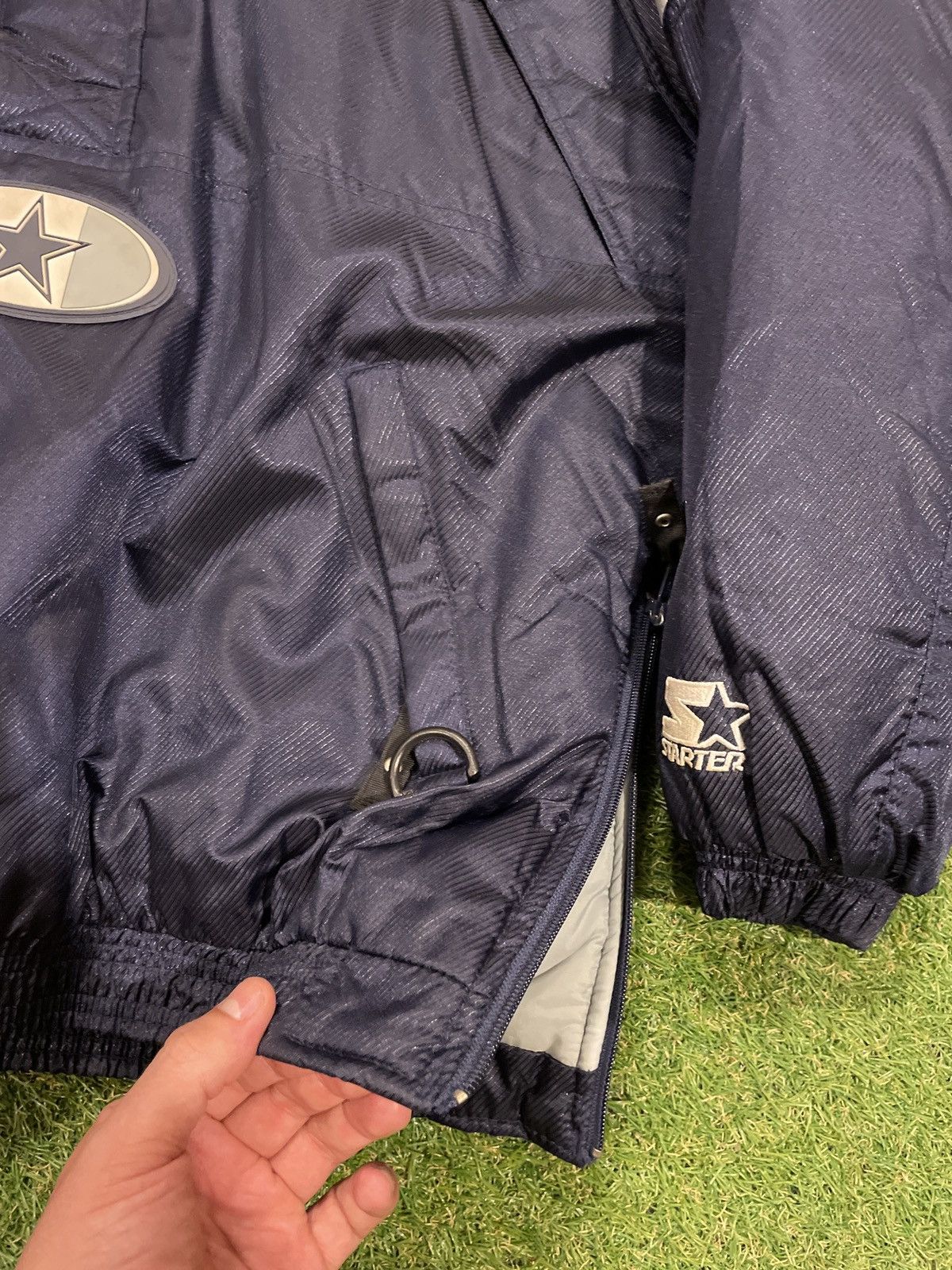 NFL × Starter Vintage Dallas Cowboys Half Zip Pullover Jacket Size US XL / EU 56 / 4 - 4 Thumbnail