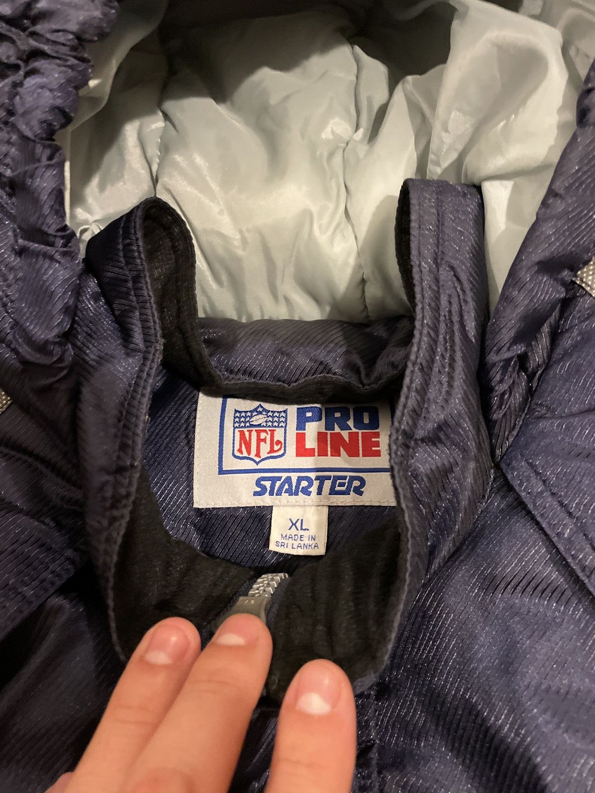 NFL × Starter Vintage Dallas Cowboys Half Zip Pullover Jacket Size US XL / EU 56 / 4 - 3 Thumbnail