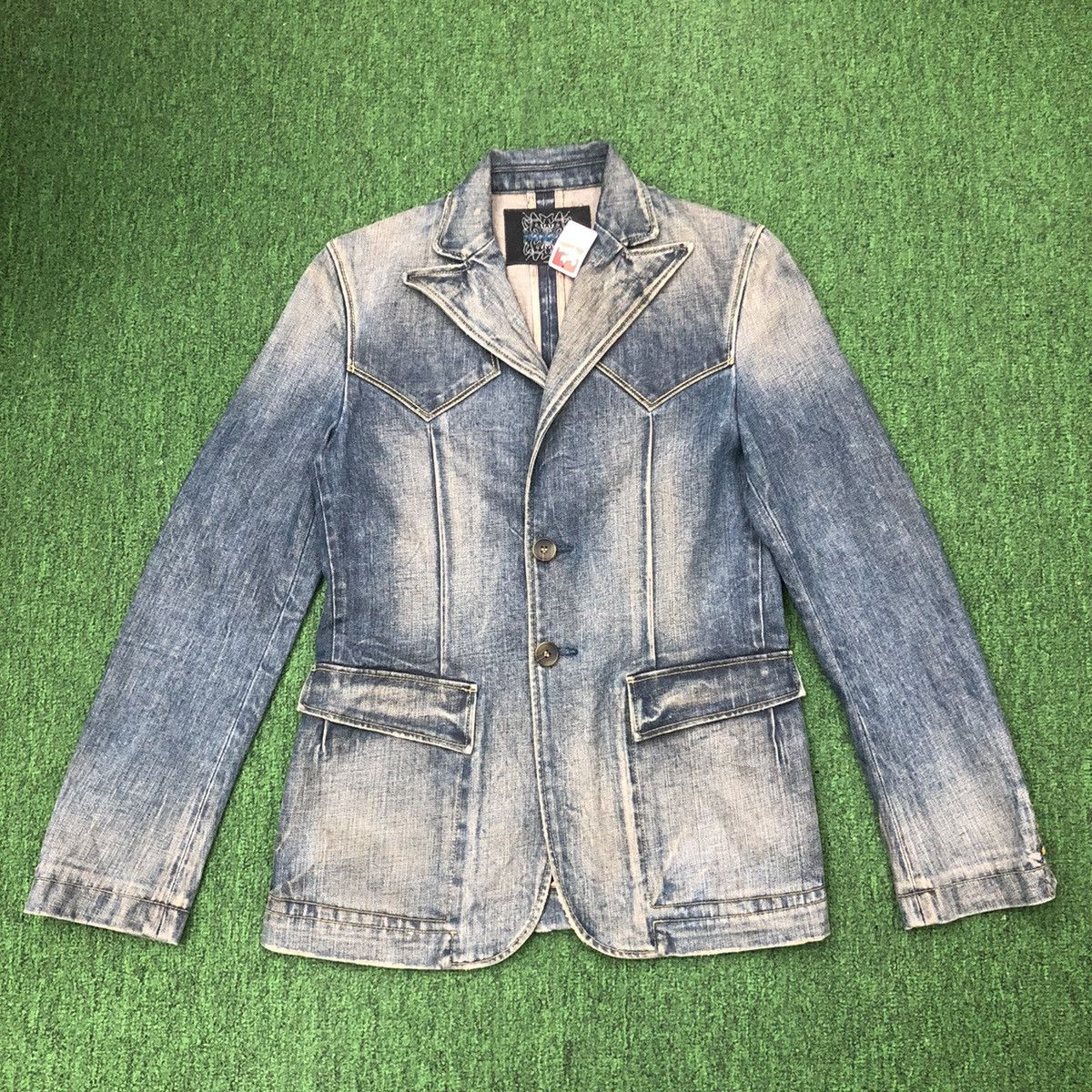 Japanese Brand × Velvet Y12. JAPAN VELVET BLUE DENIM COAT Size M / US 6-8 / IT 42-44 - 2 Thumbnail