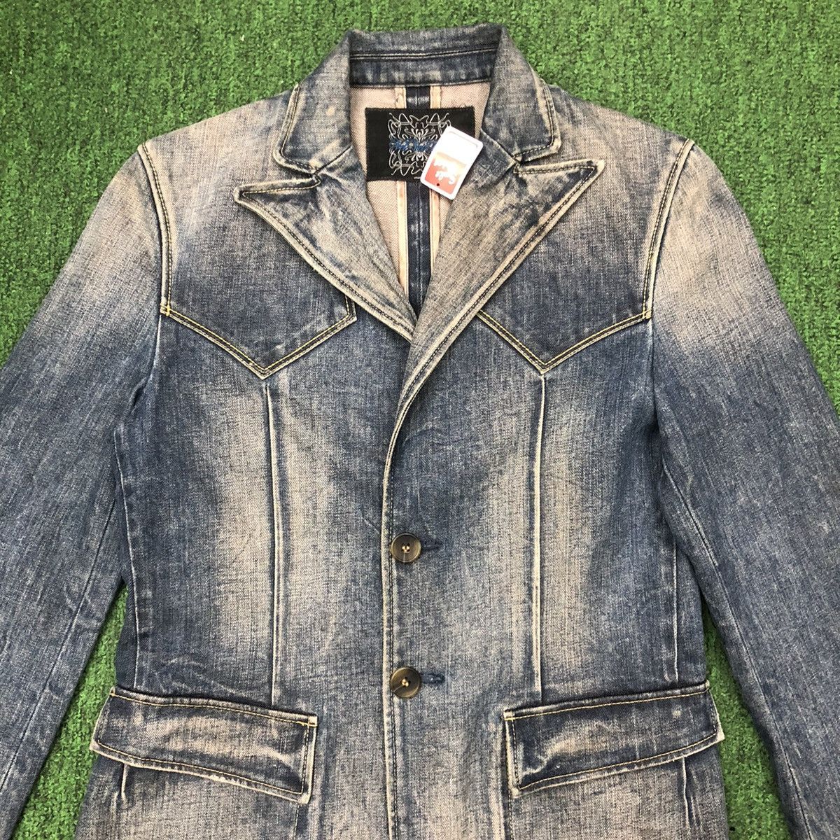 Japanese Brand × Velvet Y12. JAPAN VELVET BLUE DENIM COAT Size M / US 6-8 / IT 42-44 - 3 Thumbnail