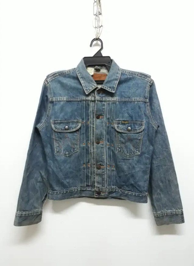 💥Vintage wrangler double pocket denim jacket