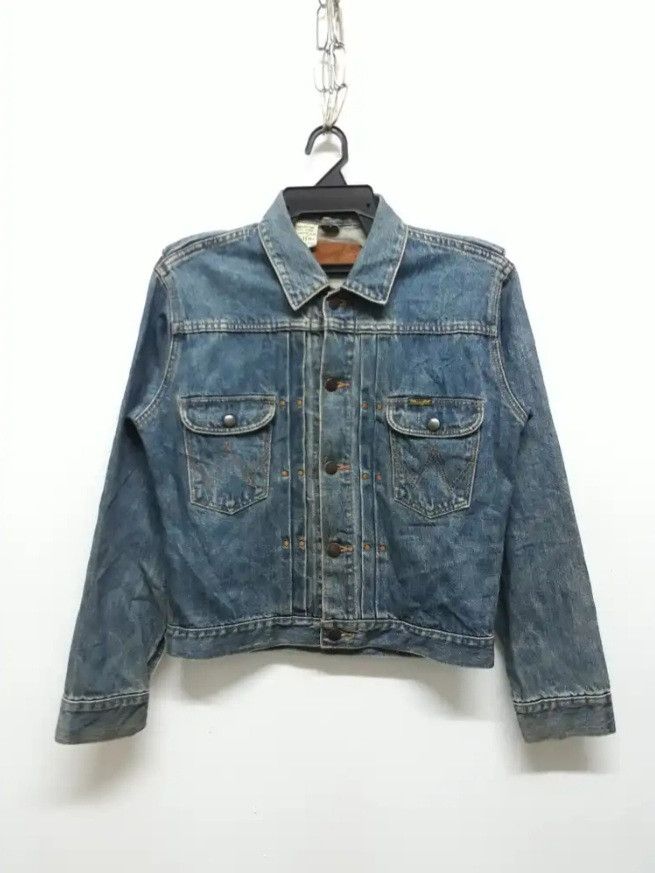 Japanese Brand 💥Vintage wrangler double pocket denim jacket Size US S / EU 44-46 / 1 - 2 Thumbnail