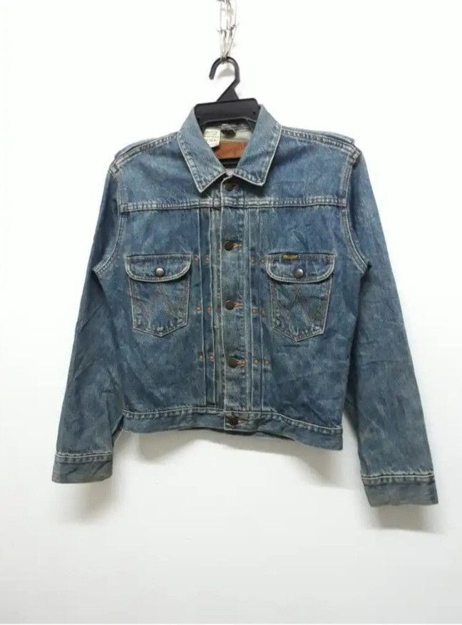 Japanese Brand 💥Vintage wrangler double pocket denim jacket Size US S / EU 44-46 / 1 - 4 Thumbnail
