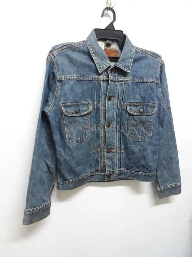 Japanese Brand 💥Vintage wrangler double pocket denim jacket Size US S / EU 44-46 / 1 - 3 Thumbnail