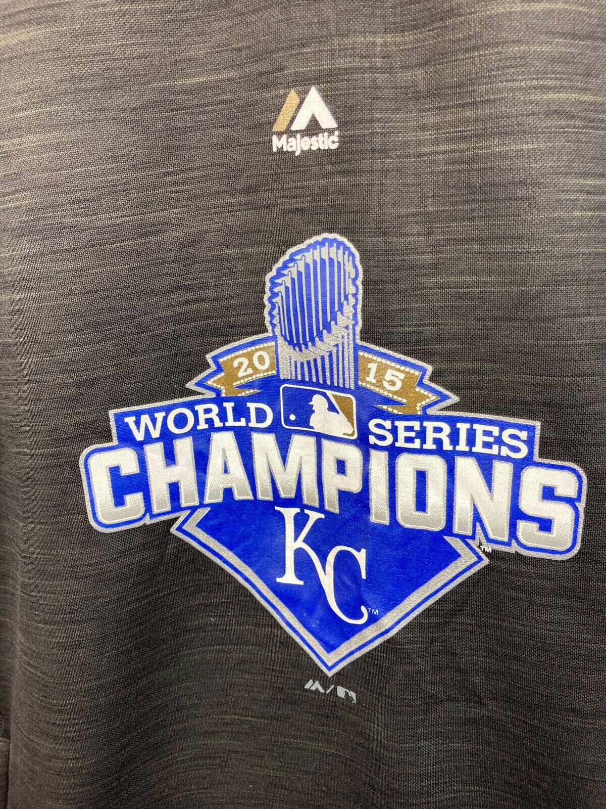 MLB × Majestic Kansas City Royals 2015 World Champions M Sweatshirt Jumper Size M / US 6-8 / IT 42-44 - 2 Thumbnail